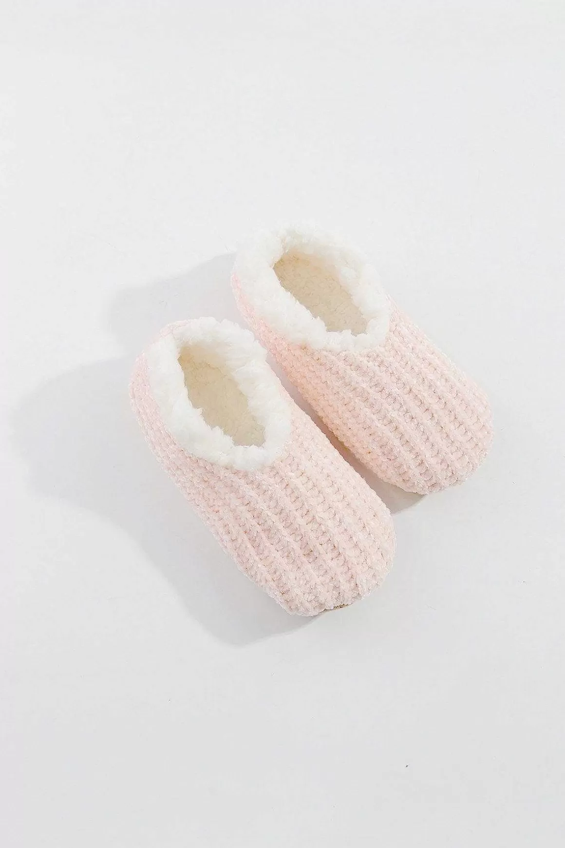 SOUL Accessories Cosy Knit Slipper Sock In Pink Cheap