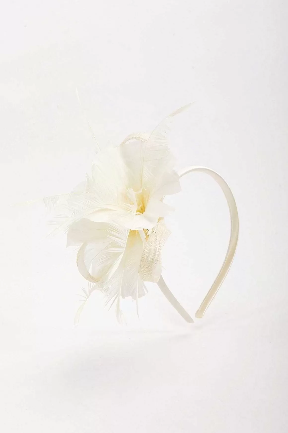 SOUL Accessories Cream Feather Flower Fascinator Cheap