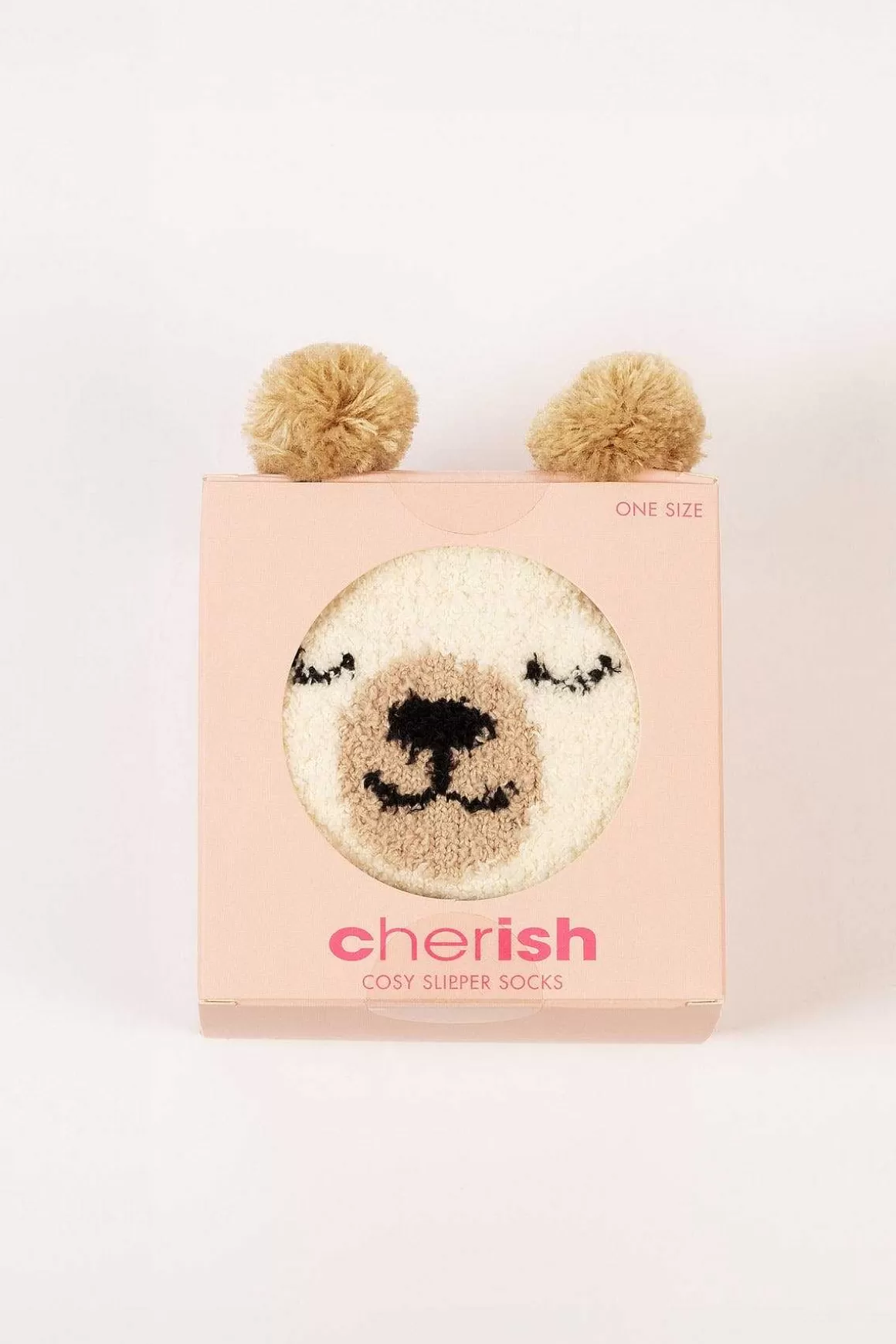 Cherish Accessories Cream Fluffy Boxed Slipper Socks Store