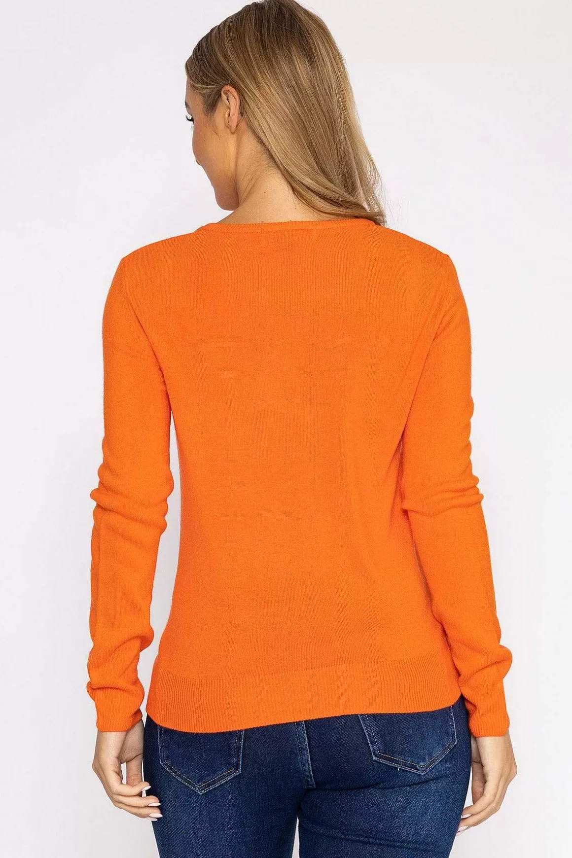 Rowen Avenue Crew Neck Cashmilon Knit In Coral Sale