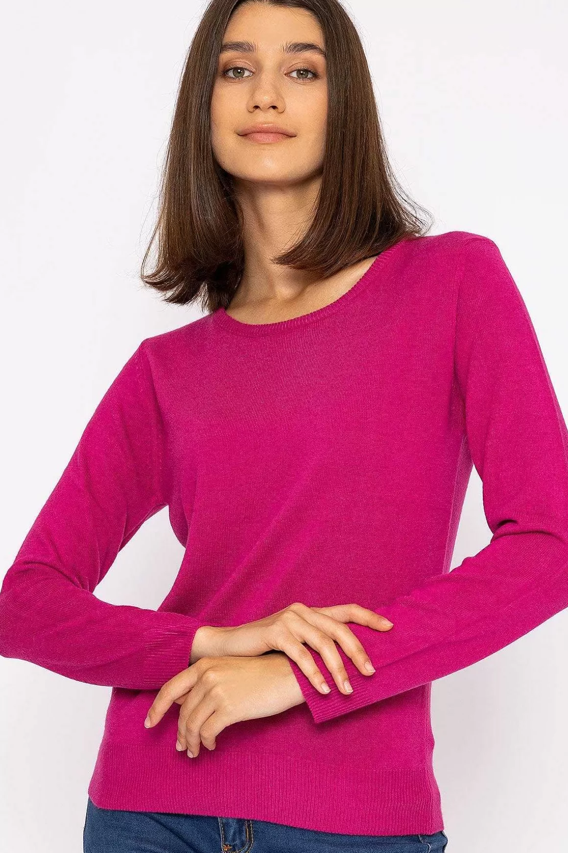 Rowen Avenue Crew Neck Cashmilon Knit In Pink Store