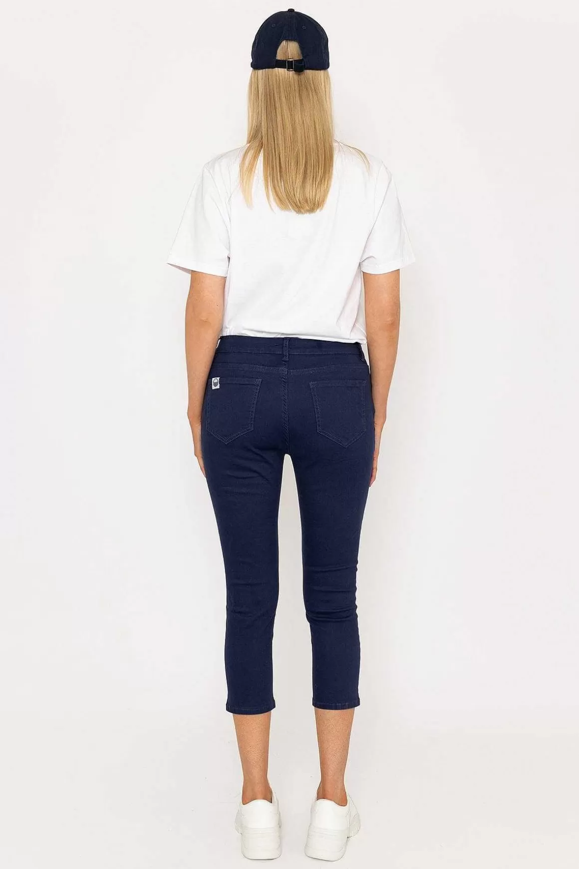 West Quay Crop Stretch Jeans In Navy Shop