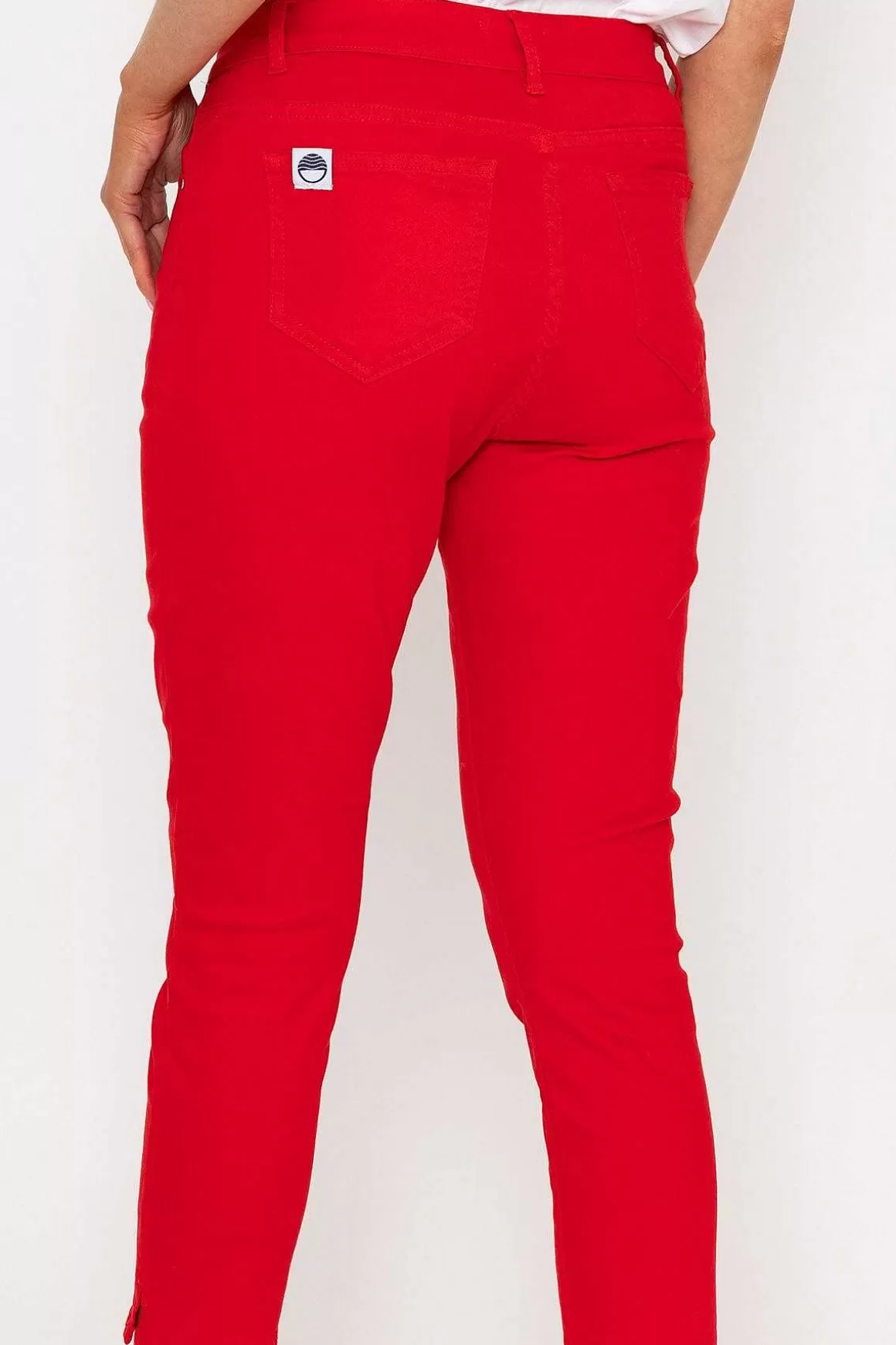 West Quay Crop Stretch Jeans In Red Cheap