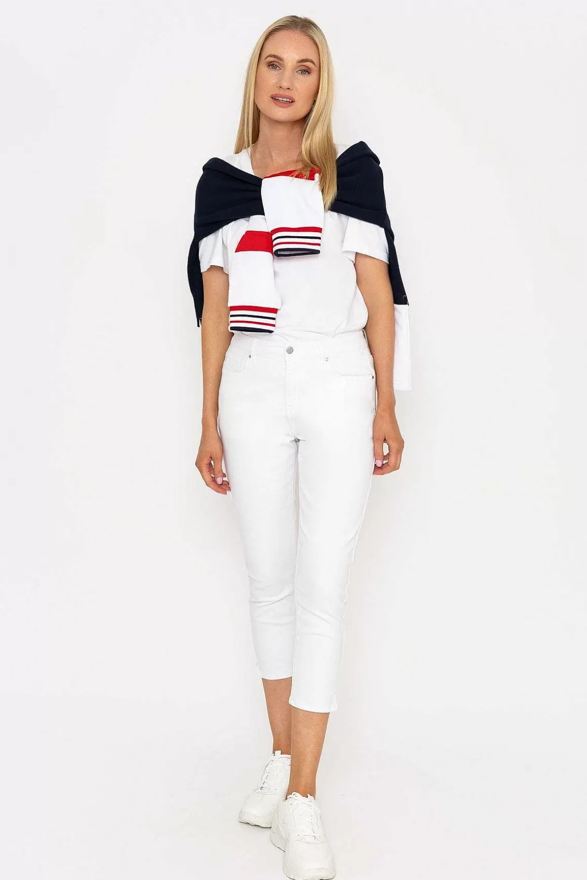 West Quay Crop Stretch Jeans In White Shop