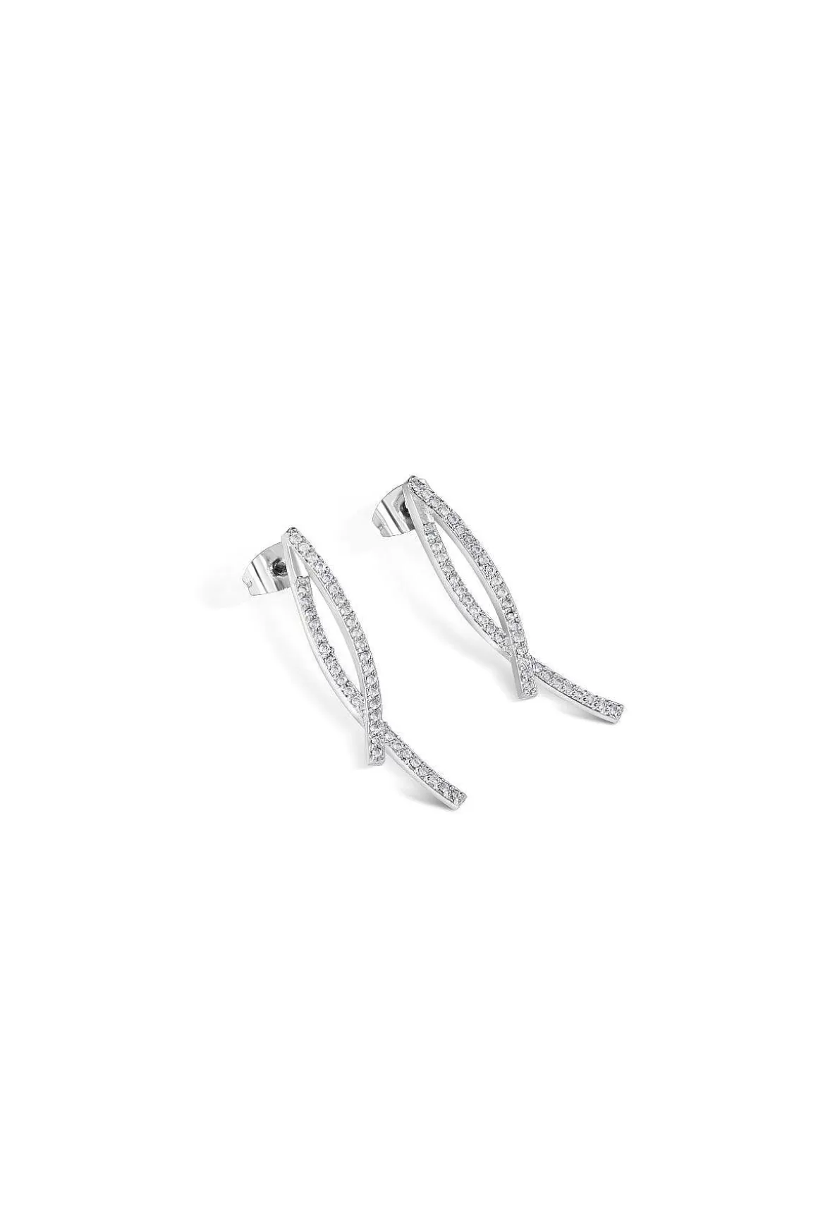 Newbridge Silverware Jewellery Cross Over Earrings Store