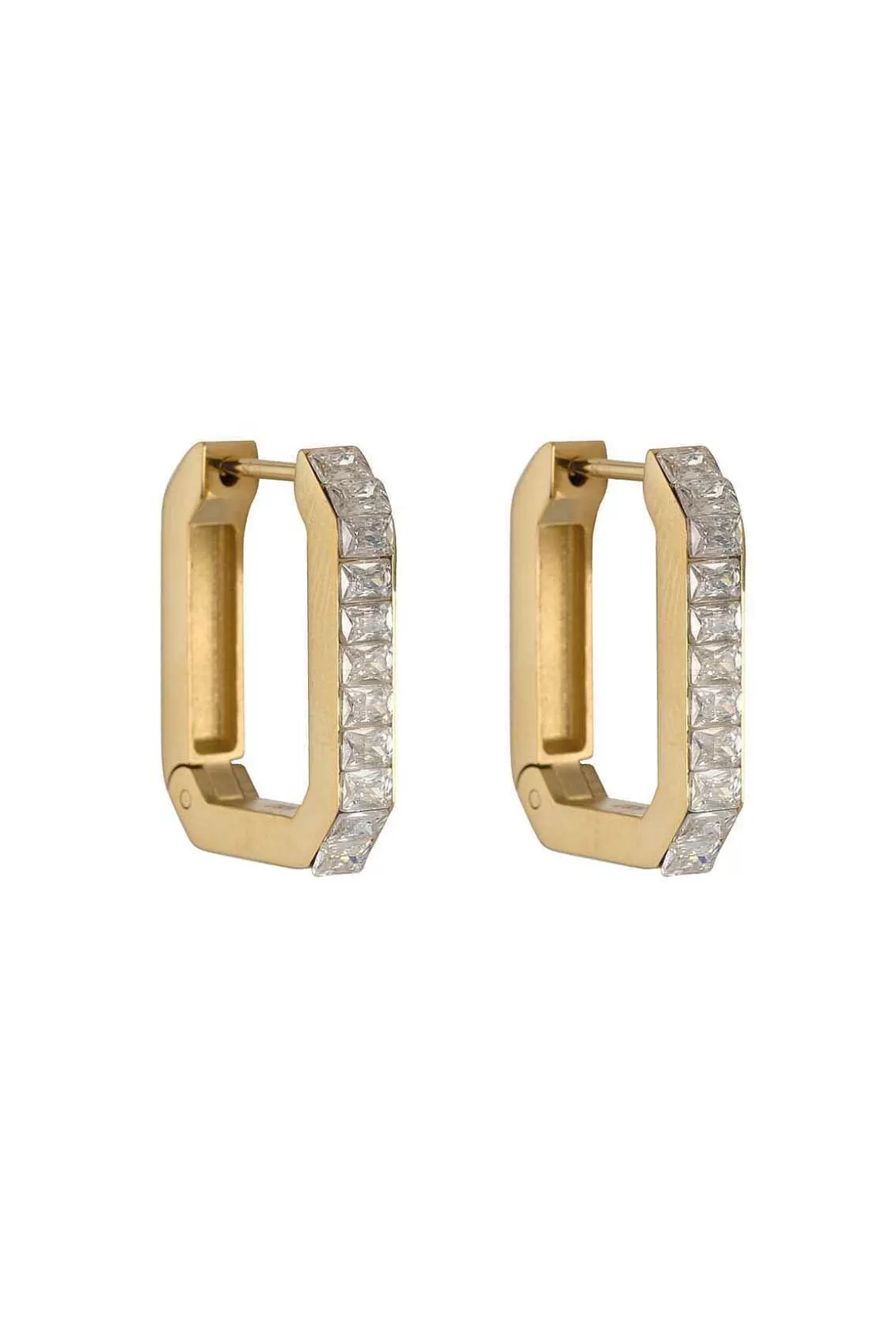 Knight & Day Crystal Rectangular Earrings Fashion