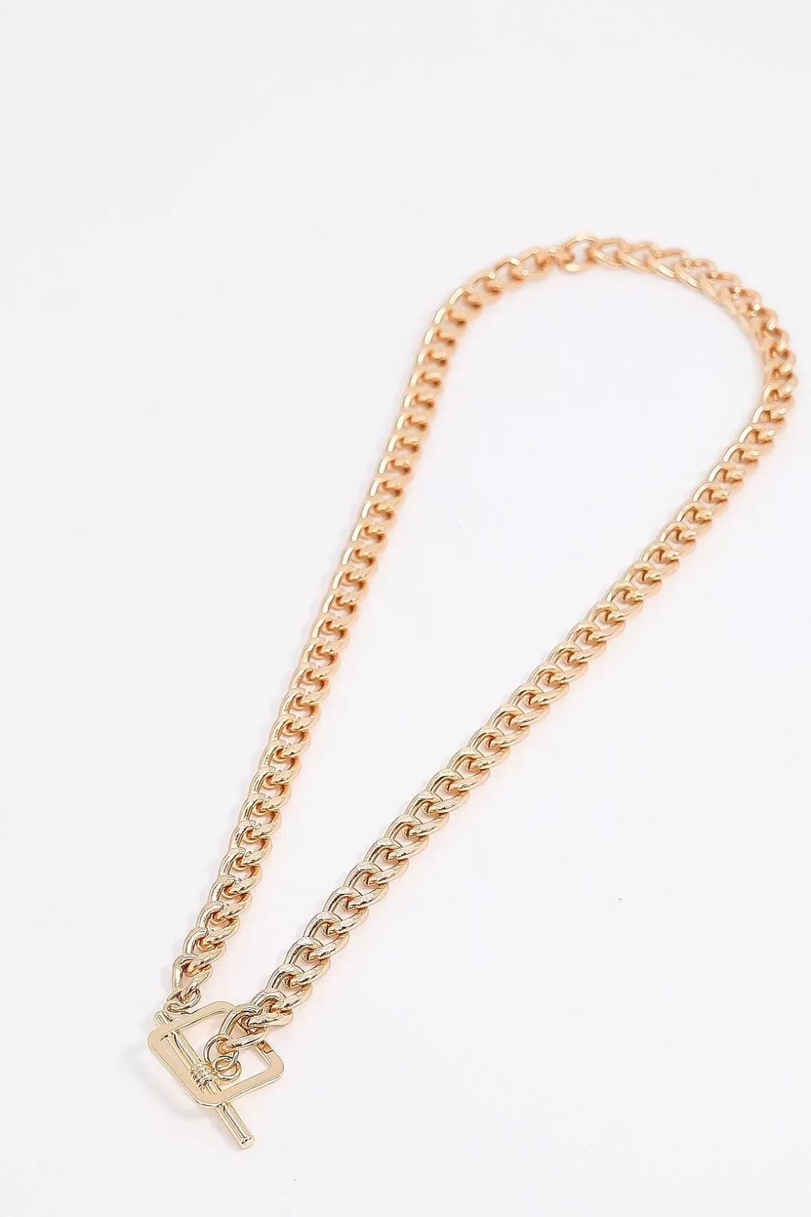 Joularie Curb T-Bar Necklace Store