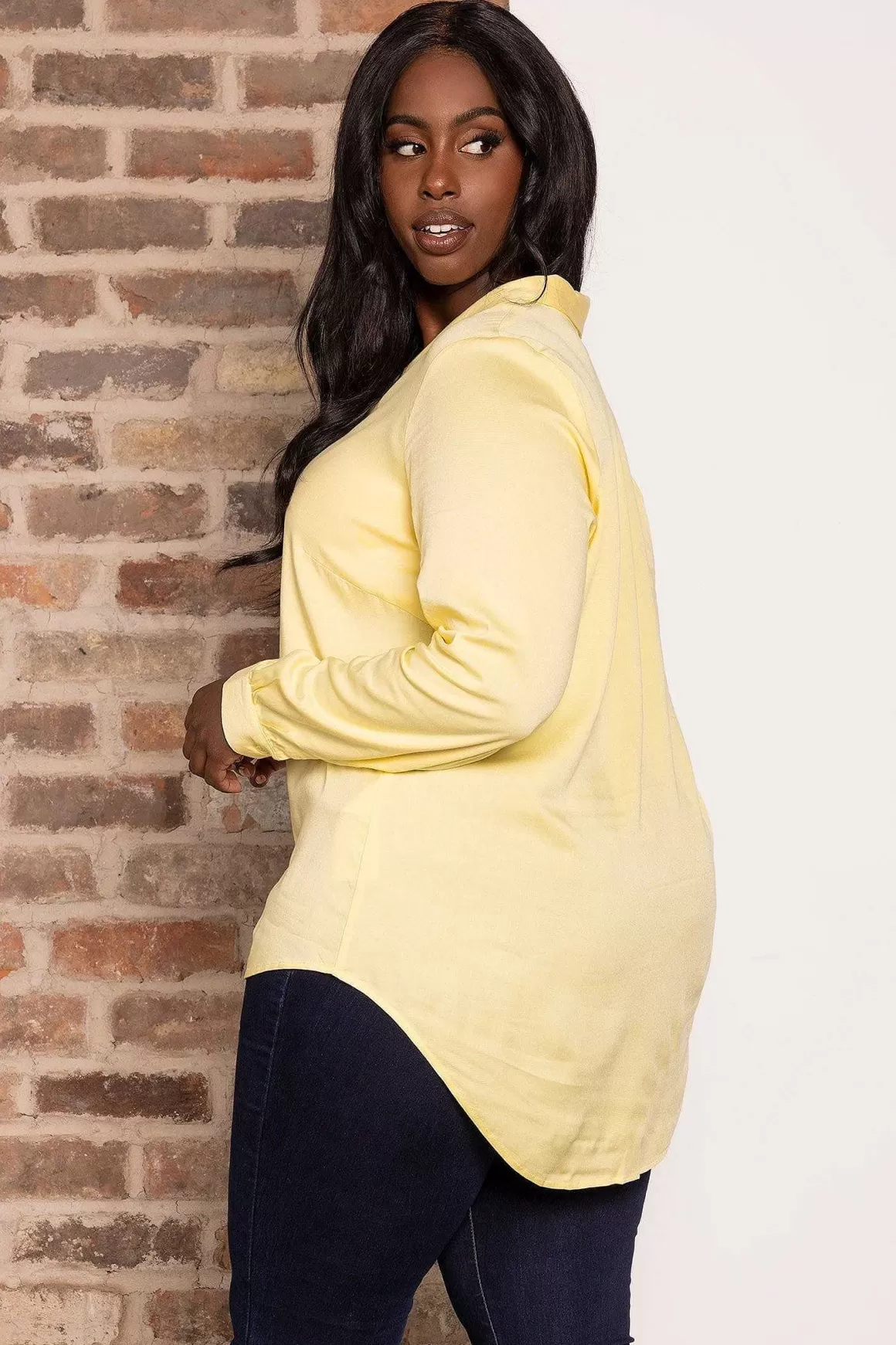 Vero Moda Curve Curve - Josie 3/4 Sleeve Blouse In Yellow Sale