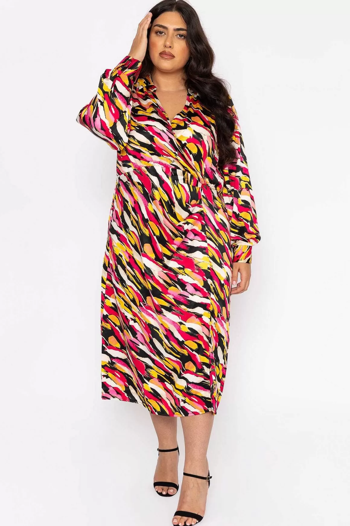 Vero Moda Curve Curve - Kleo Shirt Dress In Multi Print Best