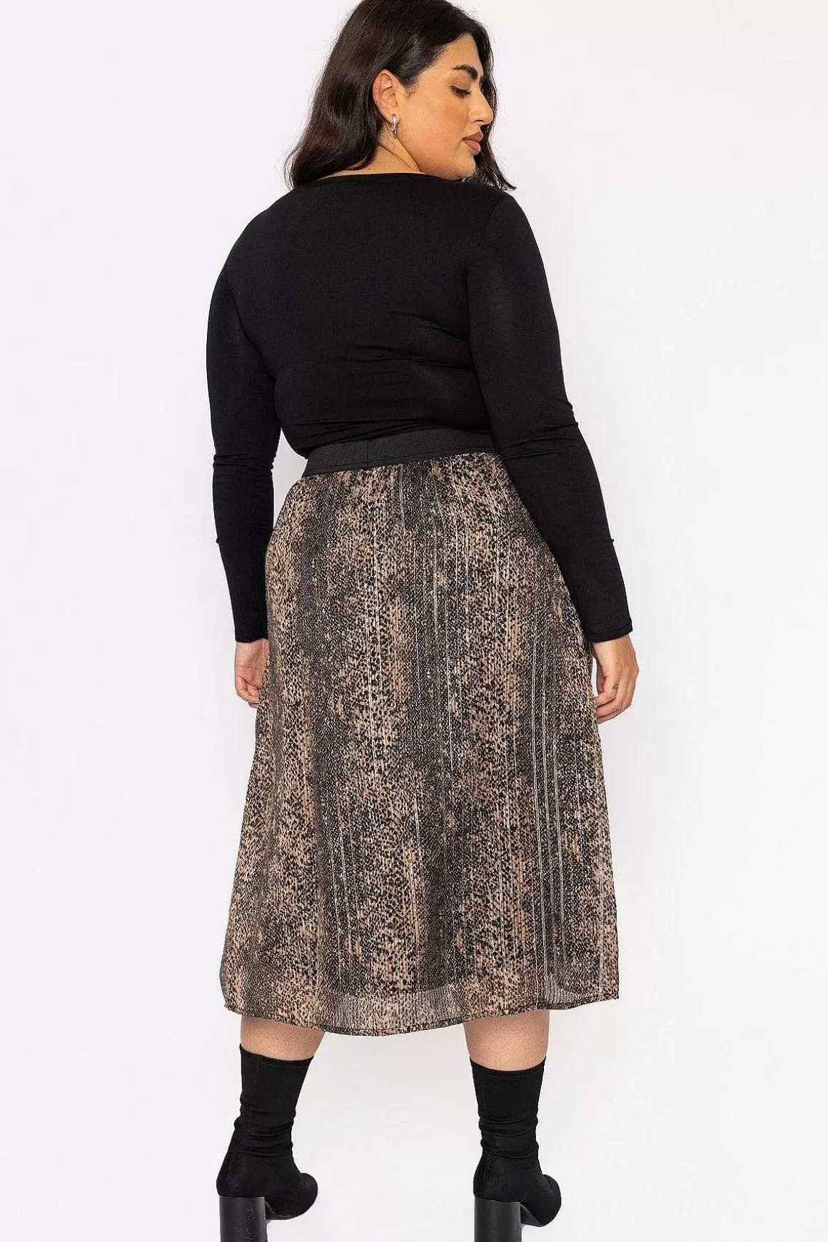 Vero Moda Curve Curve - Nala 7/8 Skirt In Animal Print Cheap