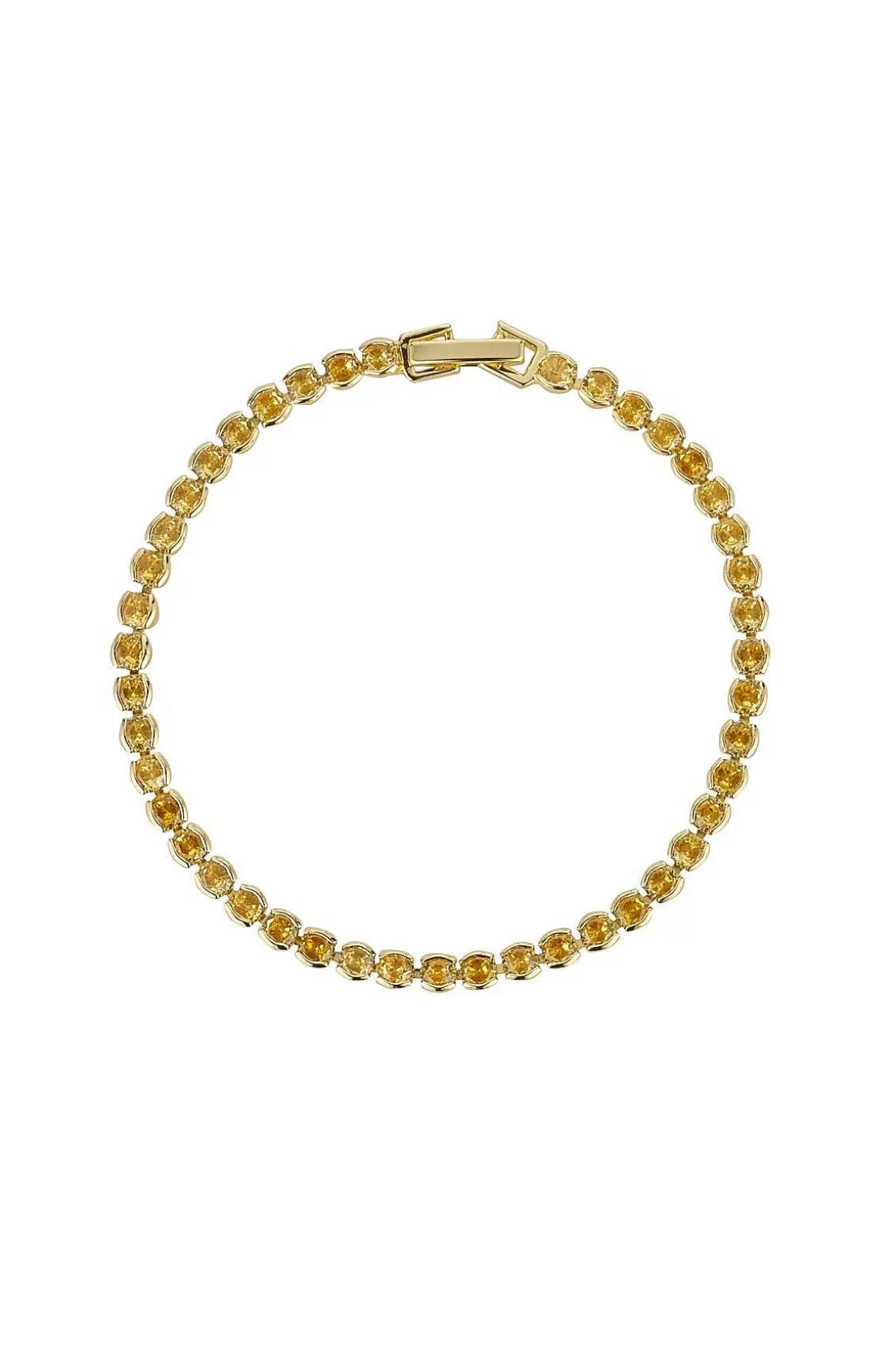 Knight & Day Dakota Yellow Tennis Bracelet Outlet