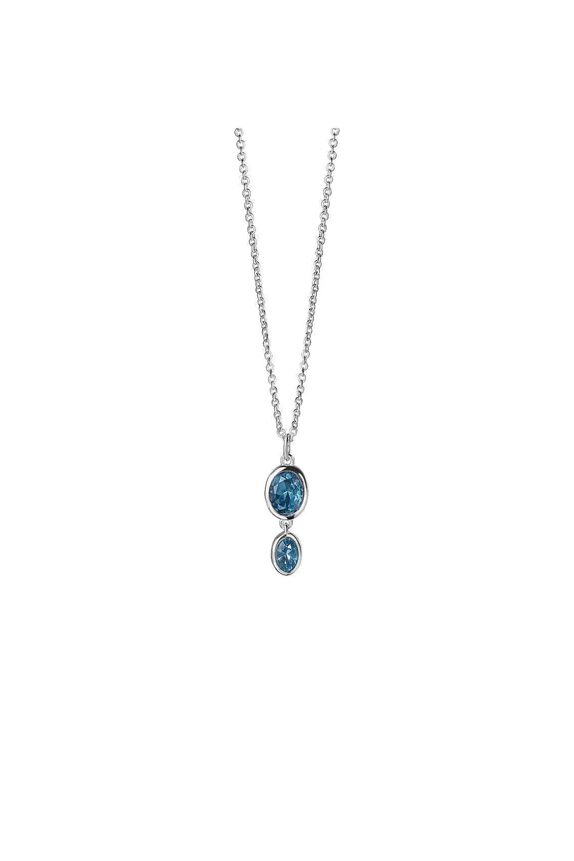 Newbridge Silverware Jewellery Dark Blue Stone Pendant Flash Sale