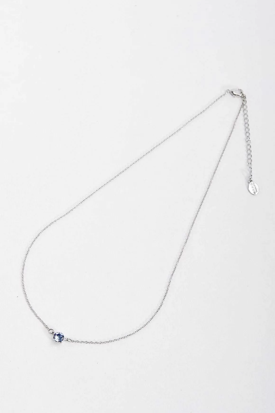 Soul Jewellery Delicate Blue Stone Necklace Discount