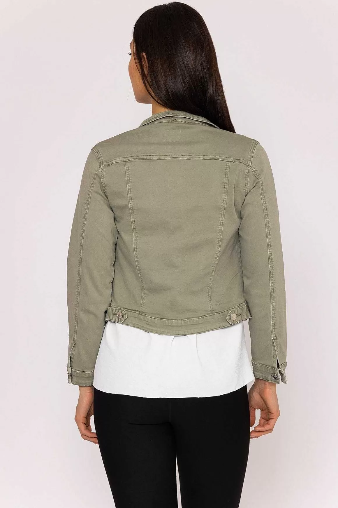 Kalisson Denim Jacket In Sage Discount