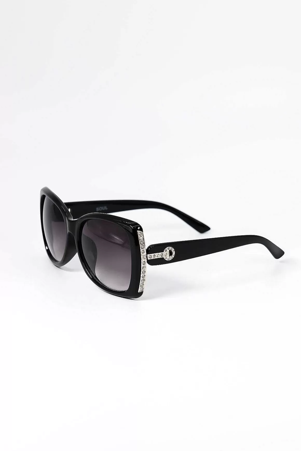 SOUL Accessories Diamante Oversized Sunglasses In Black Online