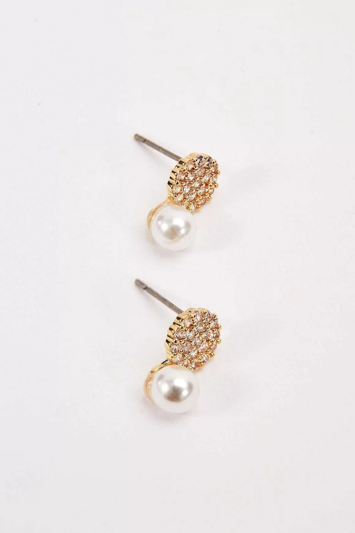 Soul Jewellery Diamante Pearl Earrings Shop