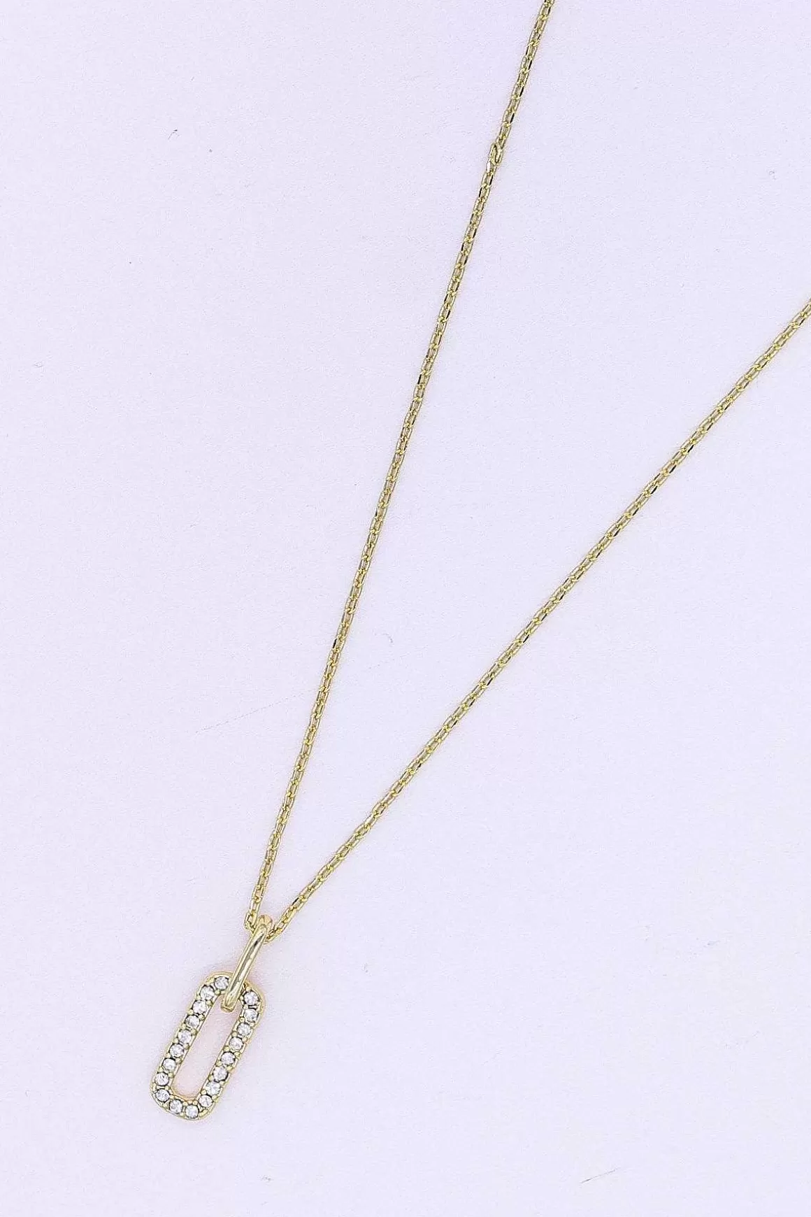 Joularie Diamante Square Pendant In Gold Store