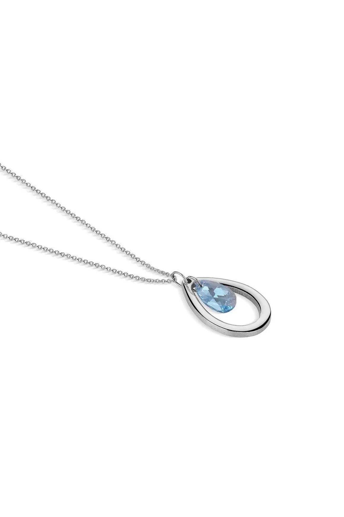 Newbridge Silverware Jewellery Droplet Pendant With Blue Stone Discount