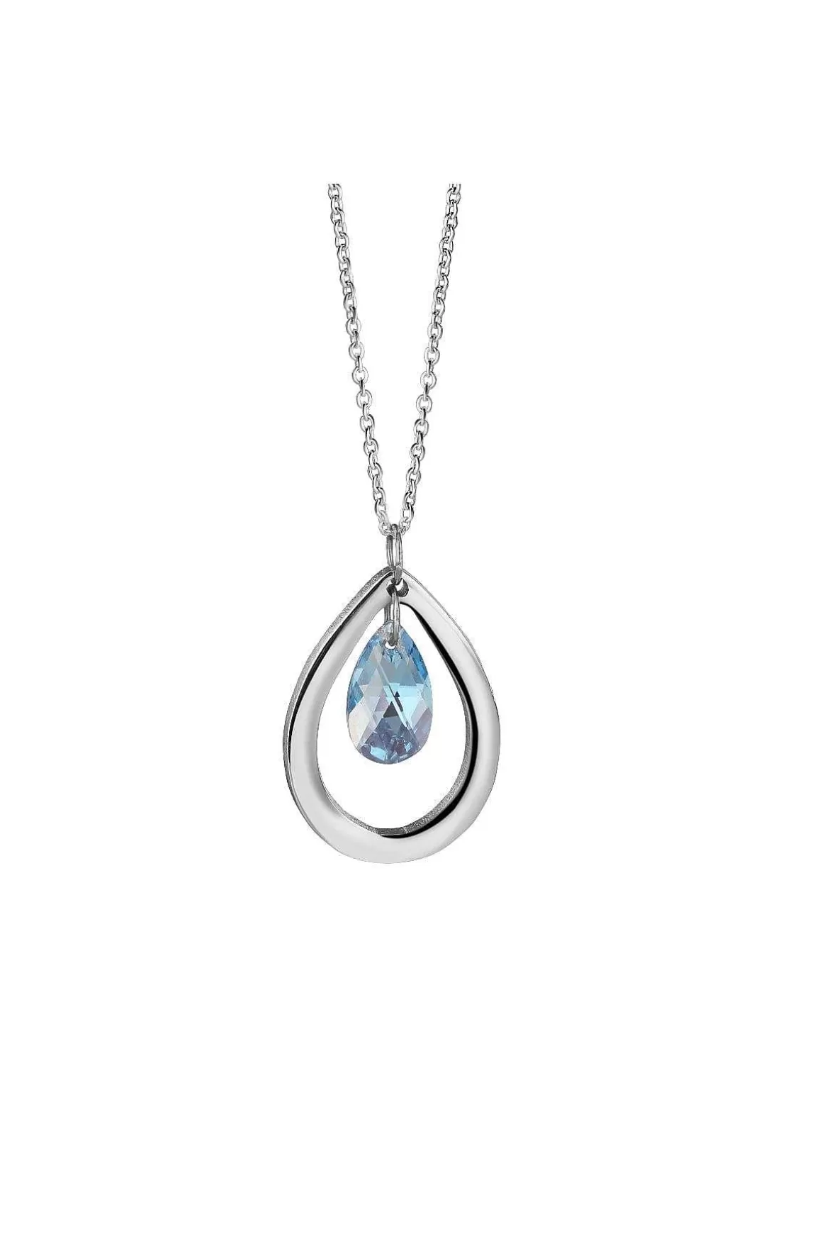 Newbridge Silverware Jewellery Droplet Pendant With Blue Stone Discount