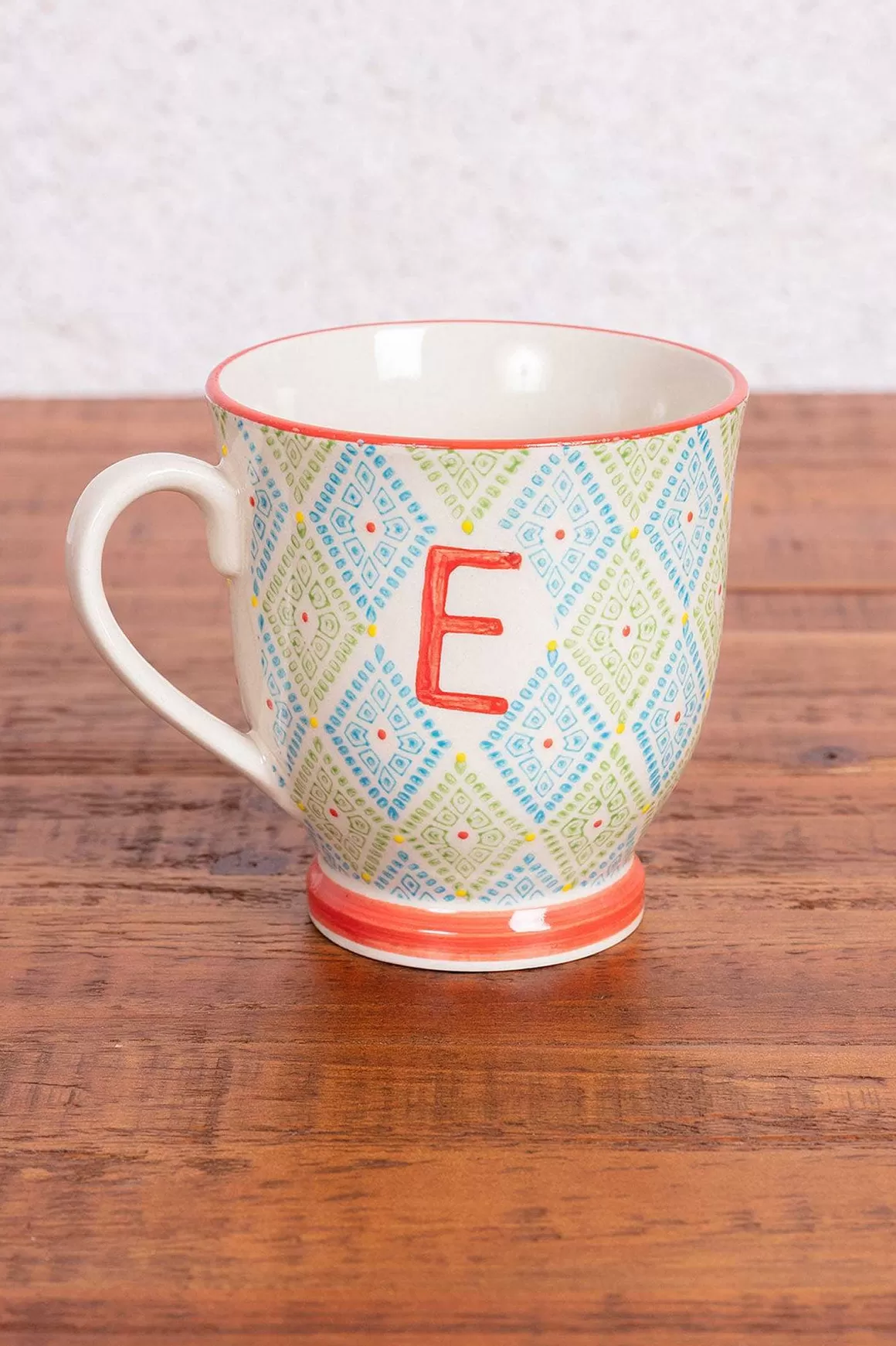 Eclectic Alphabet Mug E Discount