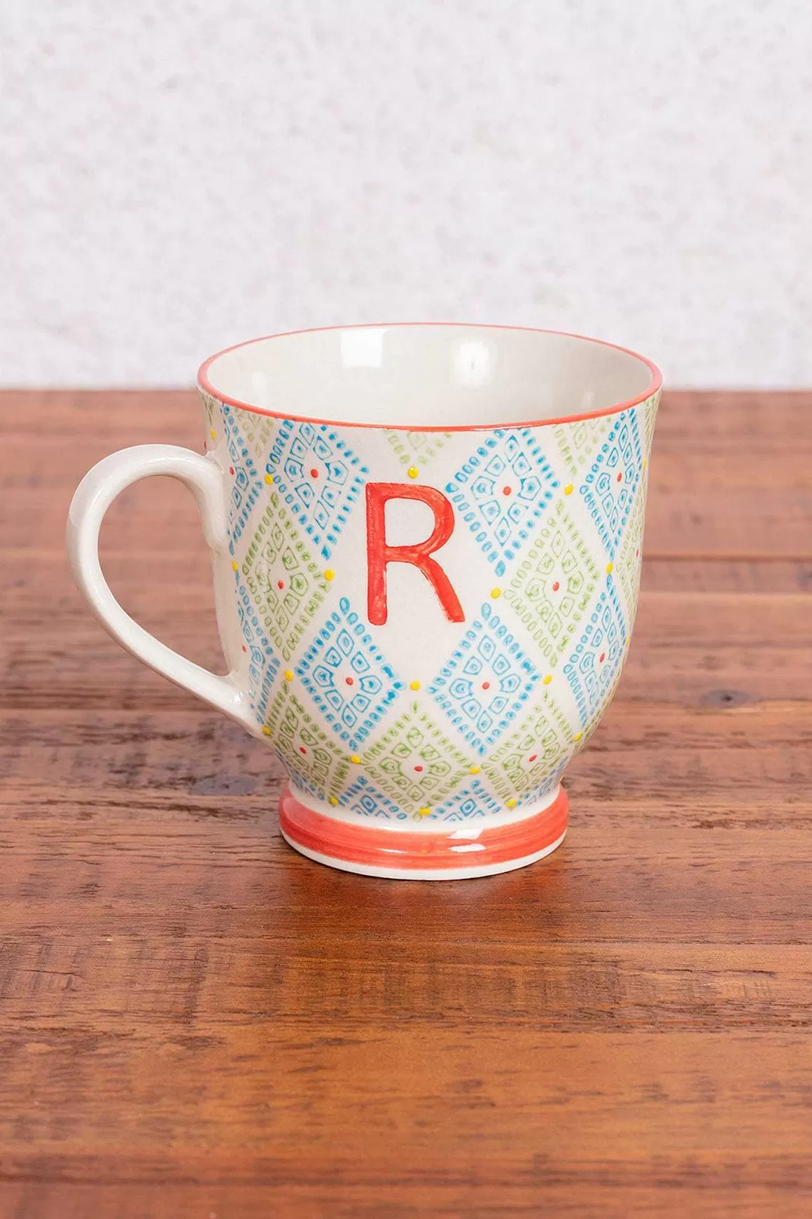 Eclectic Alphabet Mug R Clearance