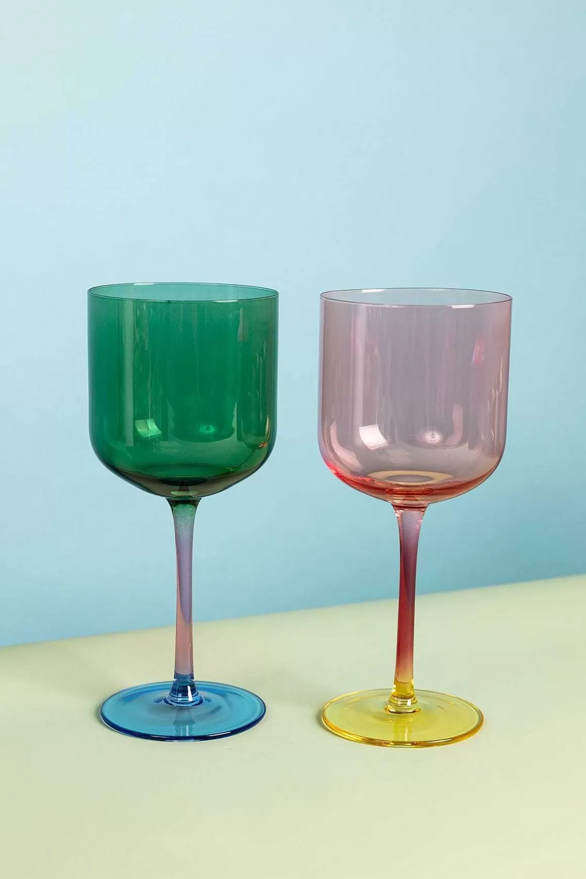 Eclectic Wine Glass Set Of 2 Flash Sale