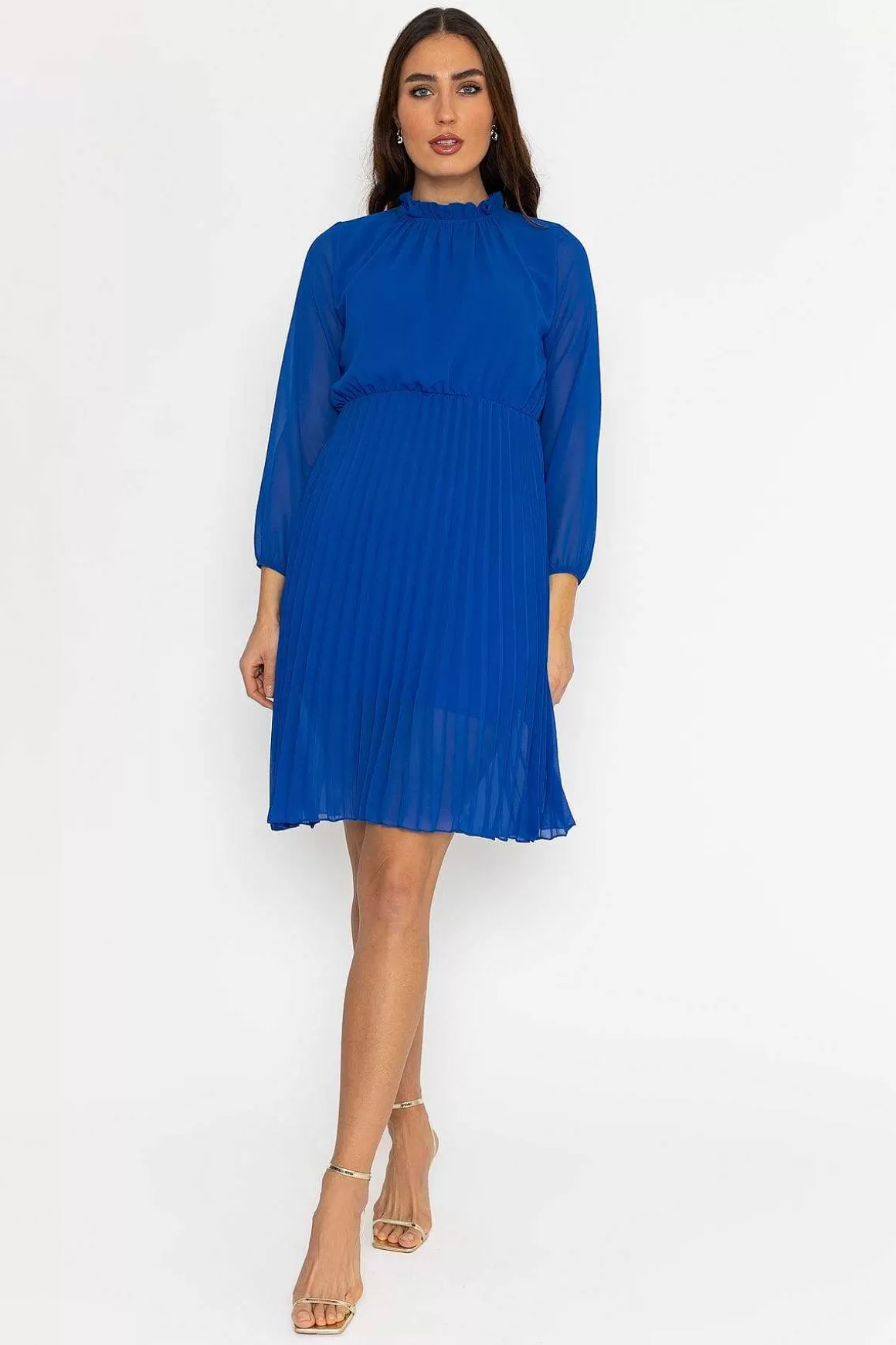 Pala D'oro Ella Knee Length Dress In Blue Shop