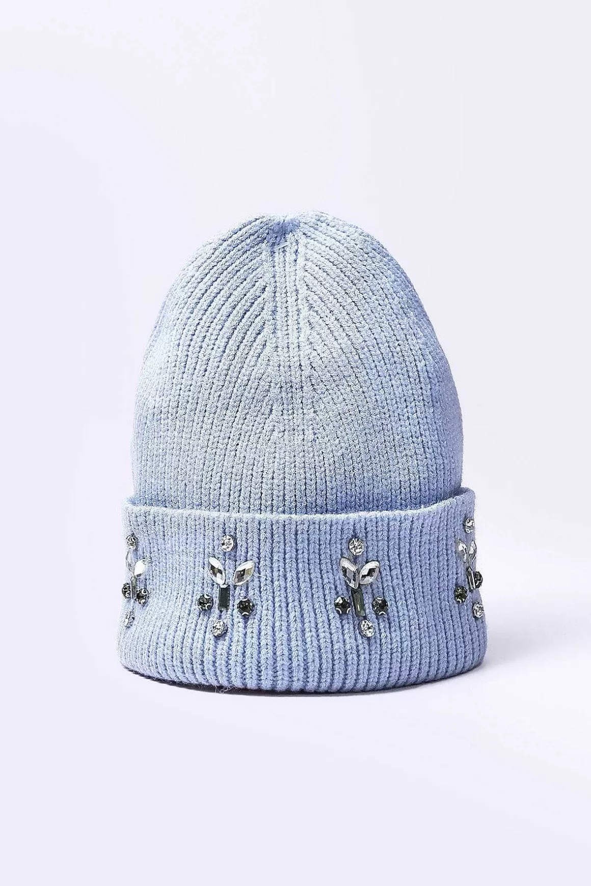 SOUL Accessories Embellished Beanie In Blue Fashion