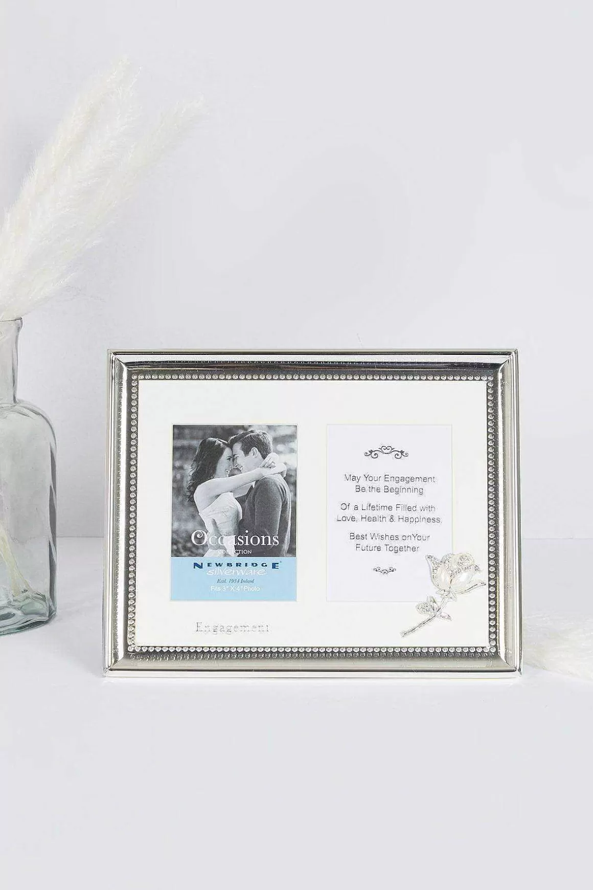 Newbridge Silverware Engagement Double Photo Frame Cheap