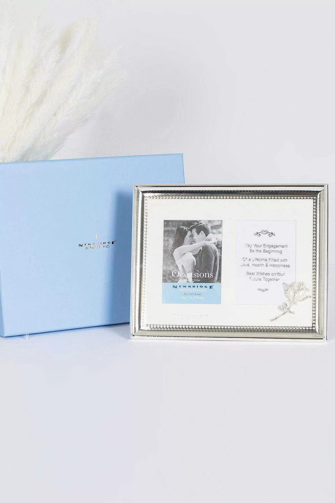 Newbridge Silverware Engagement Double Photo Frame Cheap