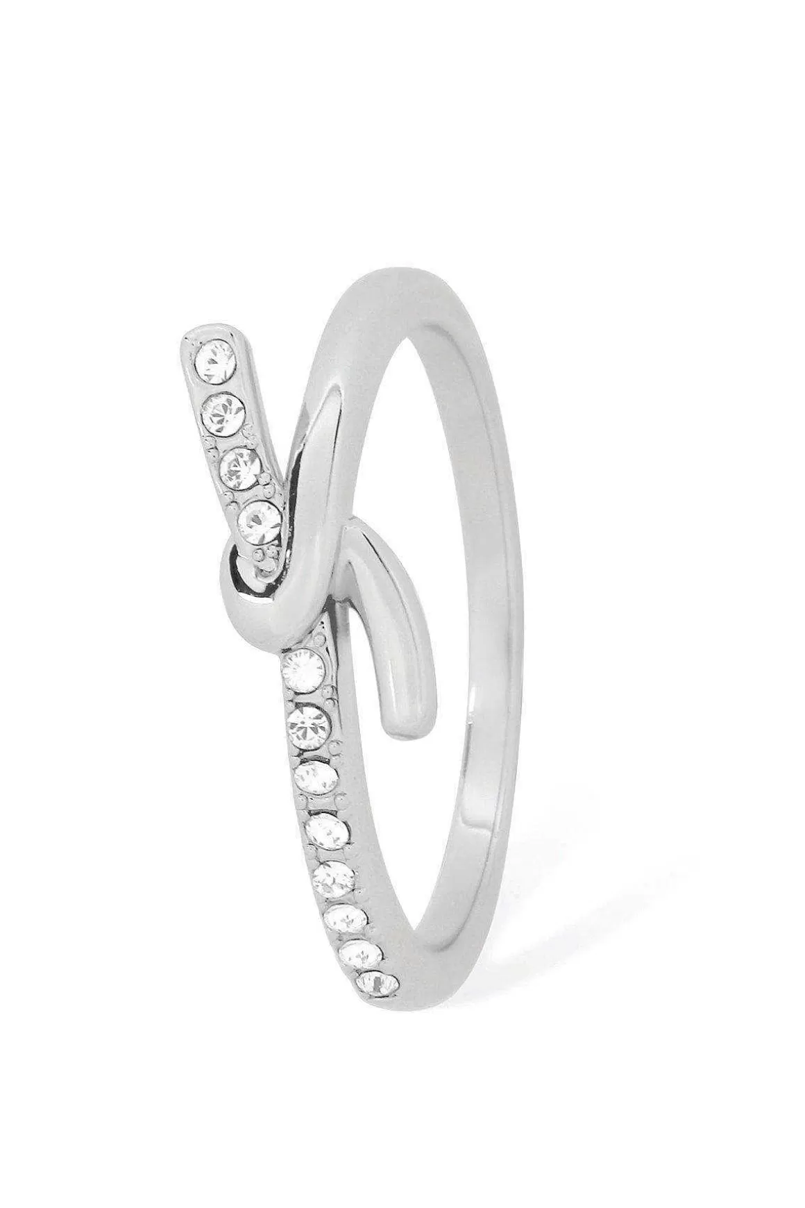 Tipperary Crystal Jewellery Eternal Knot Ring In Silver - Size 7 Cheap