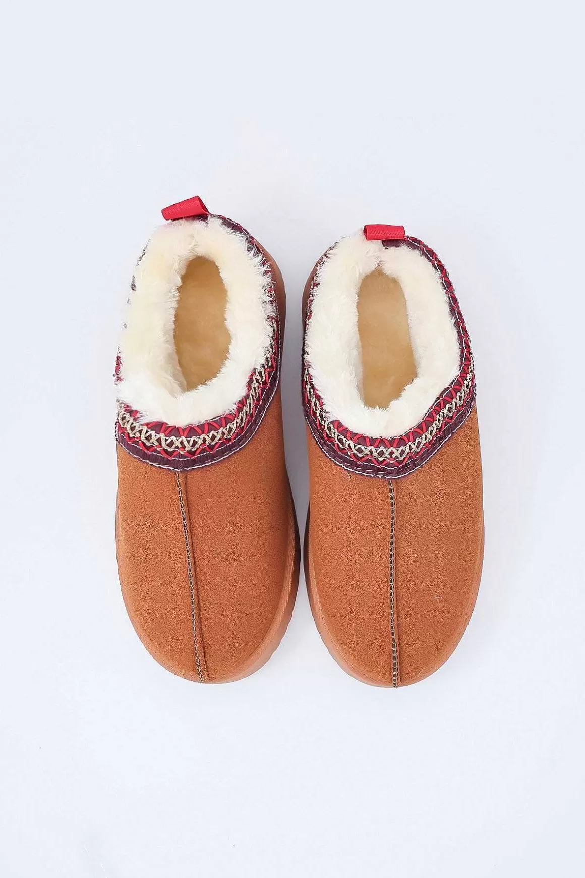 Cherish Accessories Faux Fur Cosy Slippers In Tan Online