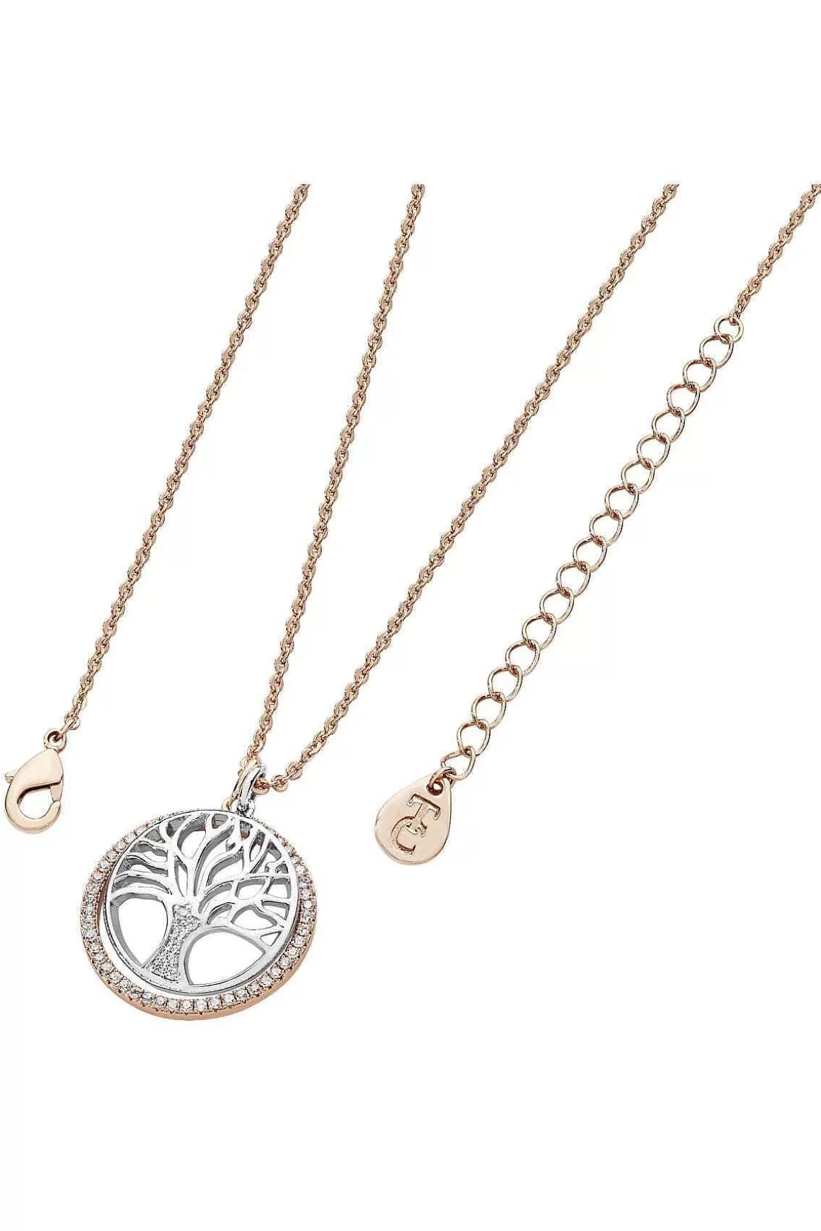 Tipperary Crystal Jewellery Floating Tree Of Life Circle In Rose Gold Online