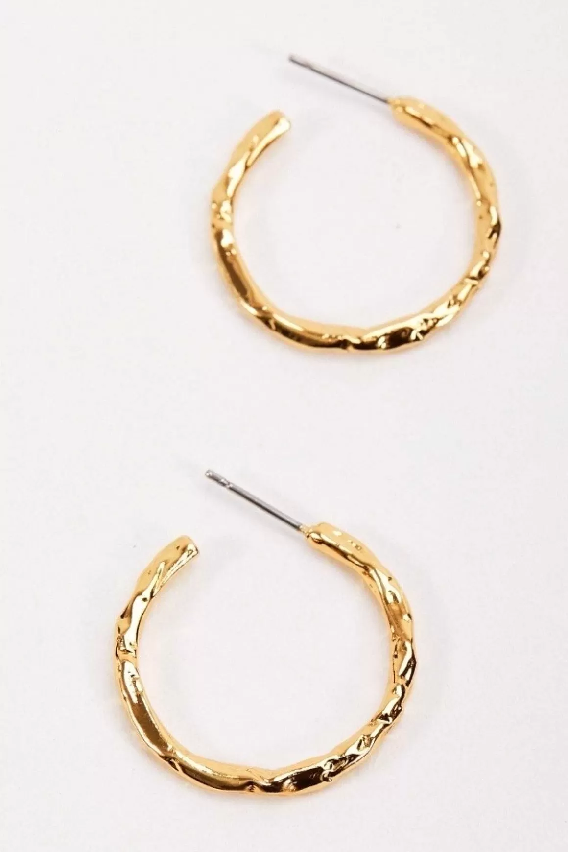 Joularie Foil Open Hoop Earring Flash Sale