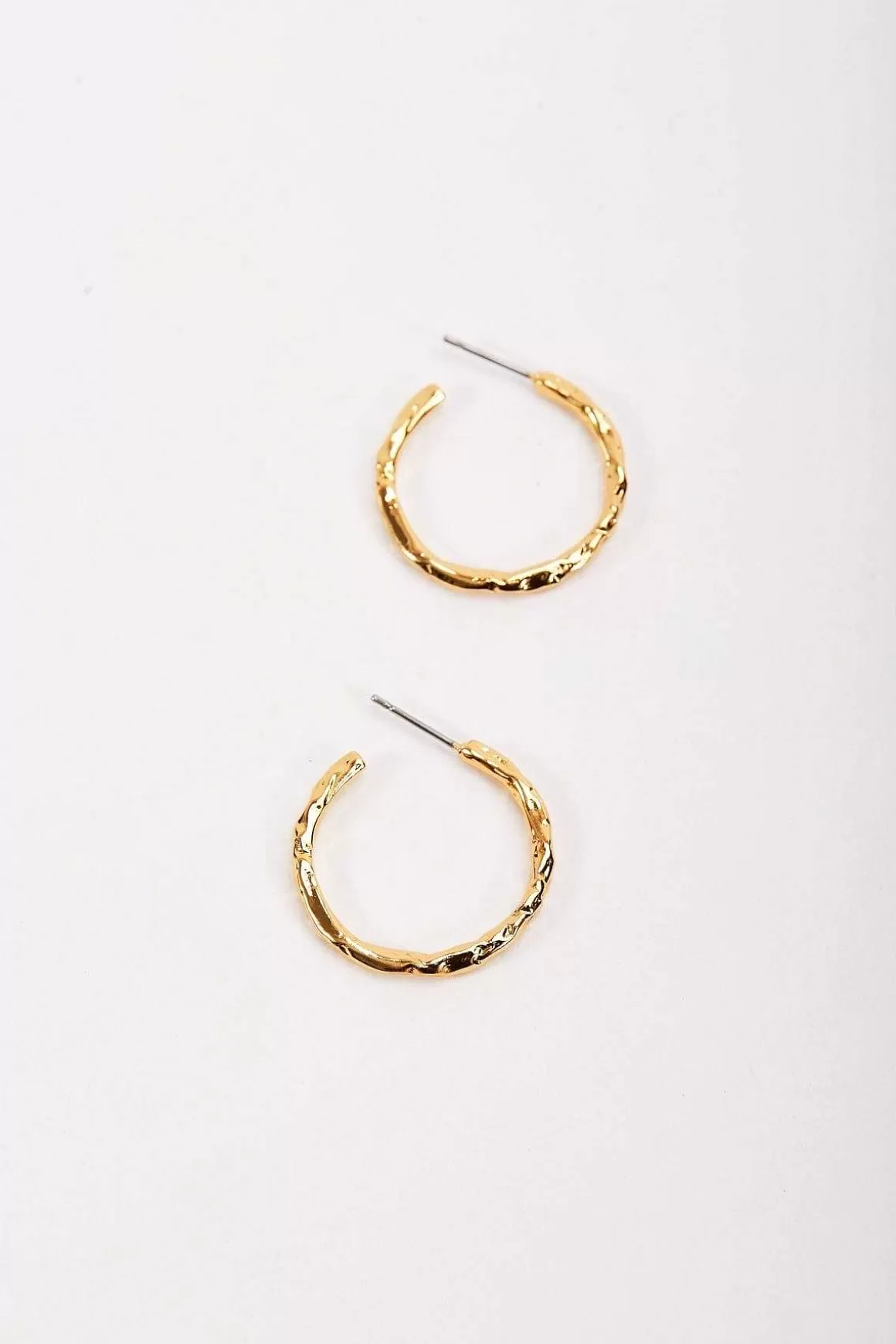 Joularie Foil Open Hoop Earring Flash Sale