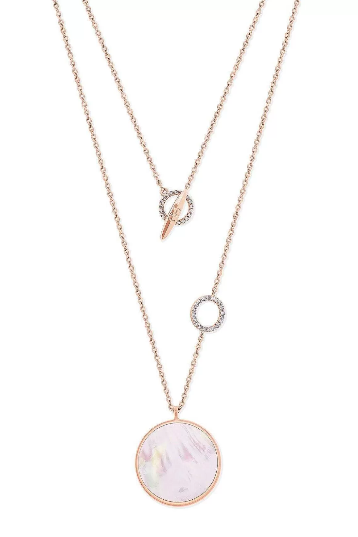 Tipperary Crystal Jewellery Full Moon Pendant In Rose Gold Sale