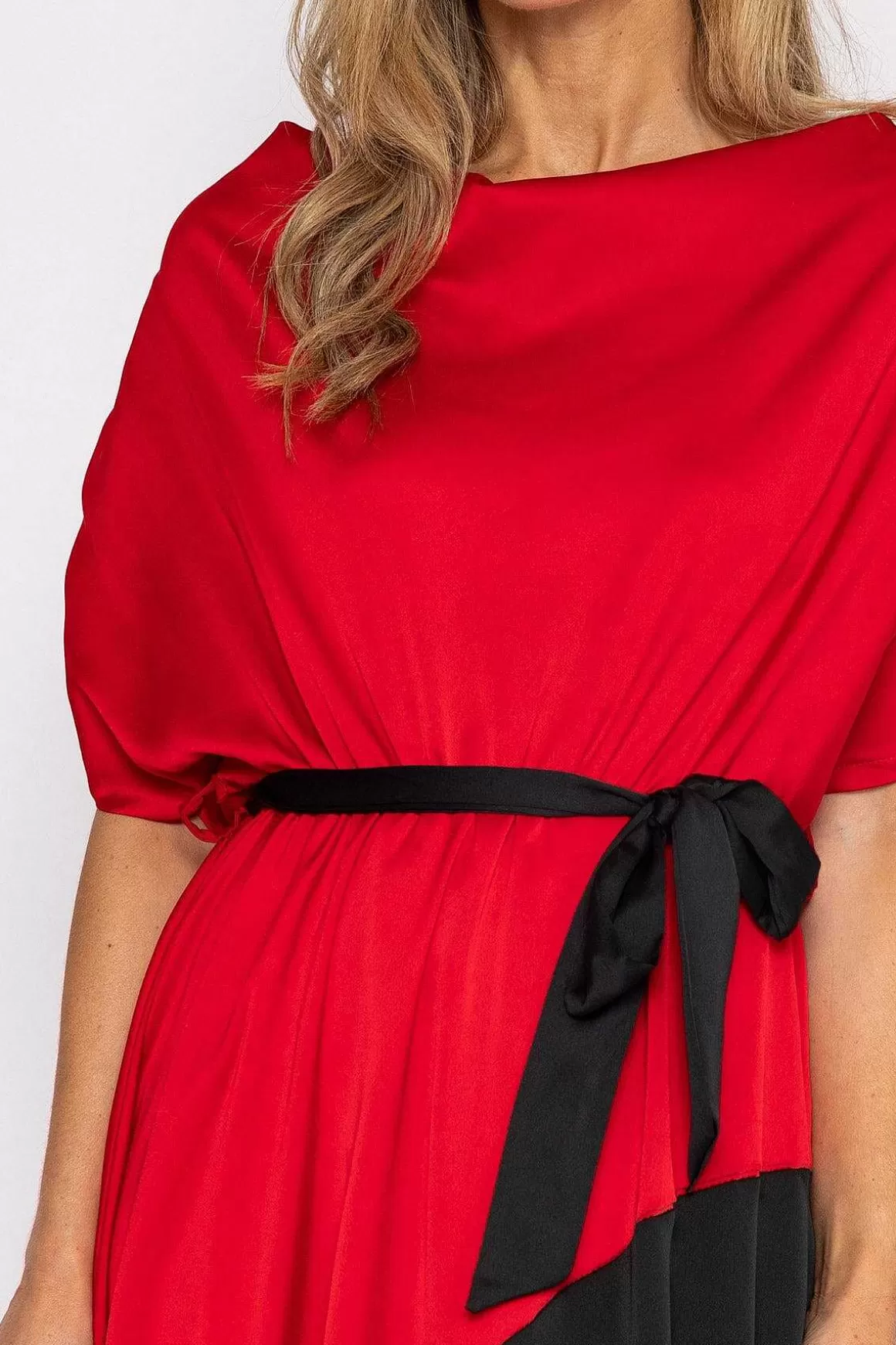 Pala D'oro Gigi Midi Dress In Red Discount