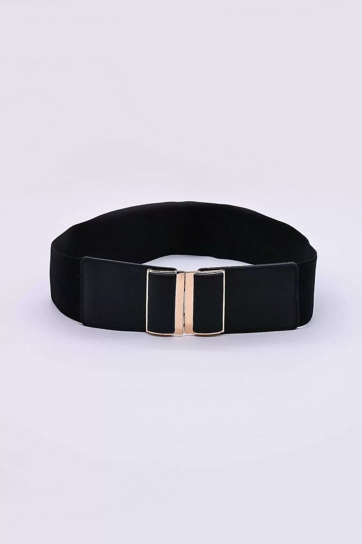 SOUL Accessories Gold Clasp Elastic Belt In Black Best Sale