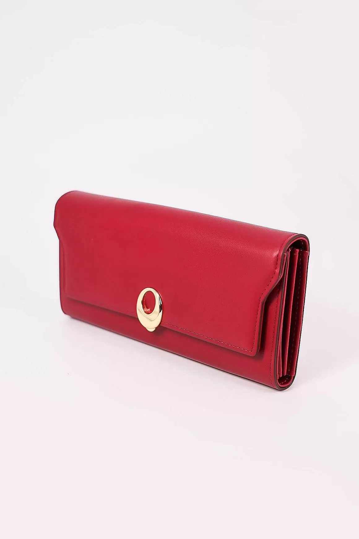 SOUL Accessories Gold Clasp Purse In Red Sale