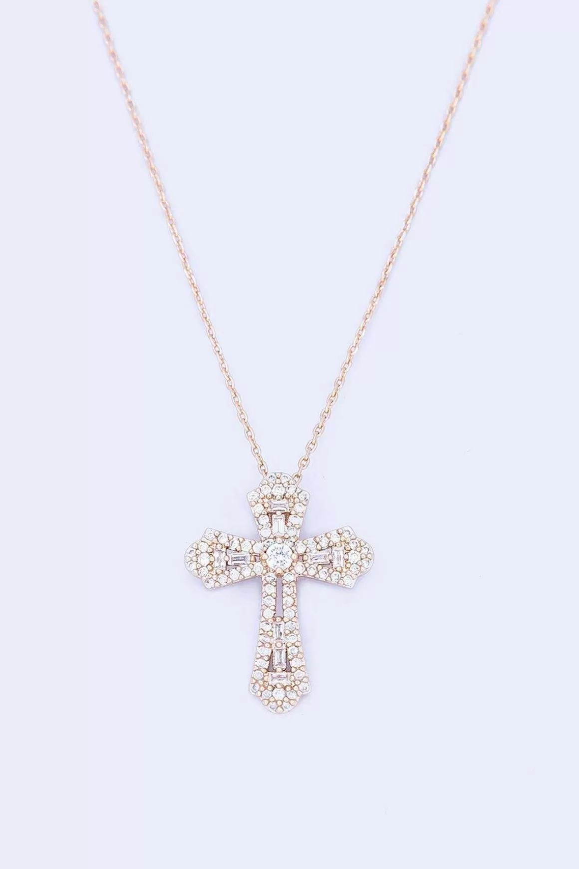 Knight & Day Gold Cross Necklace Hot