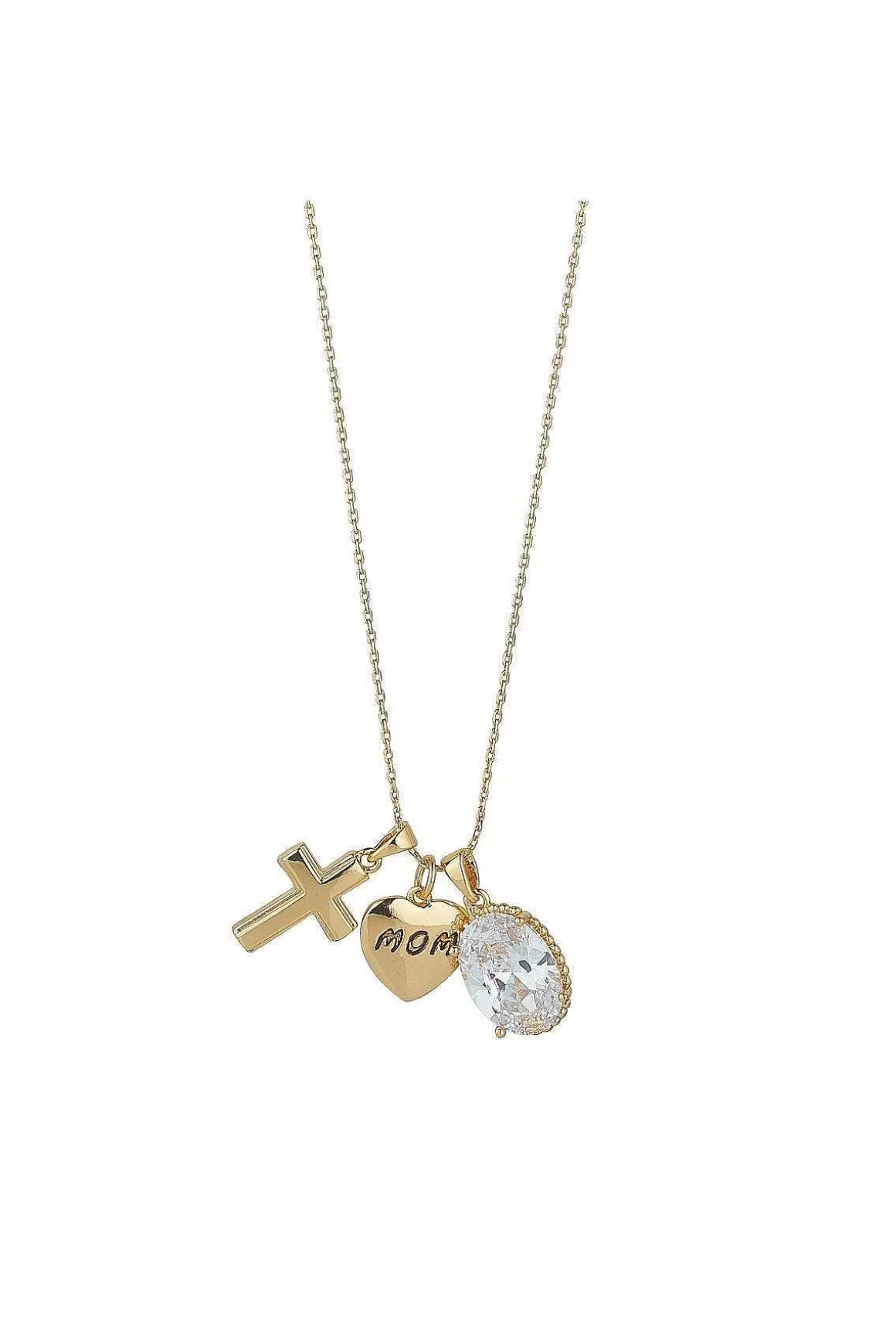 Knight & Day Gold Mom Charm Pendant Hot