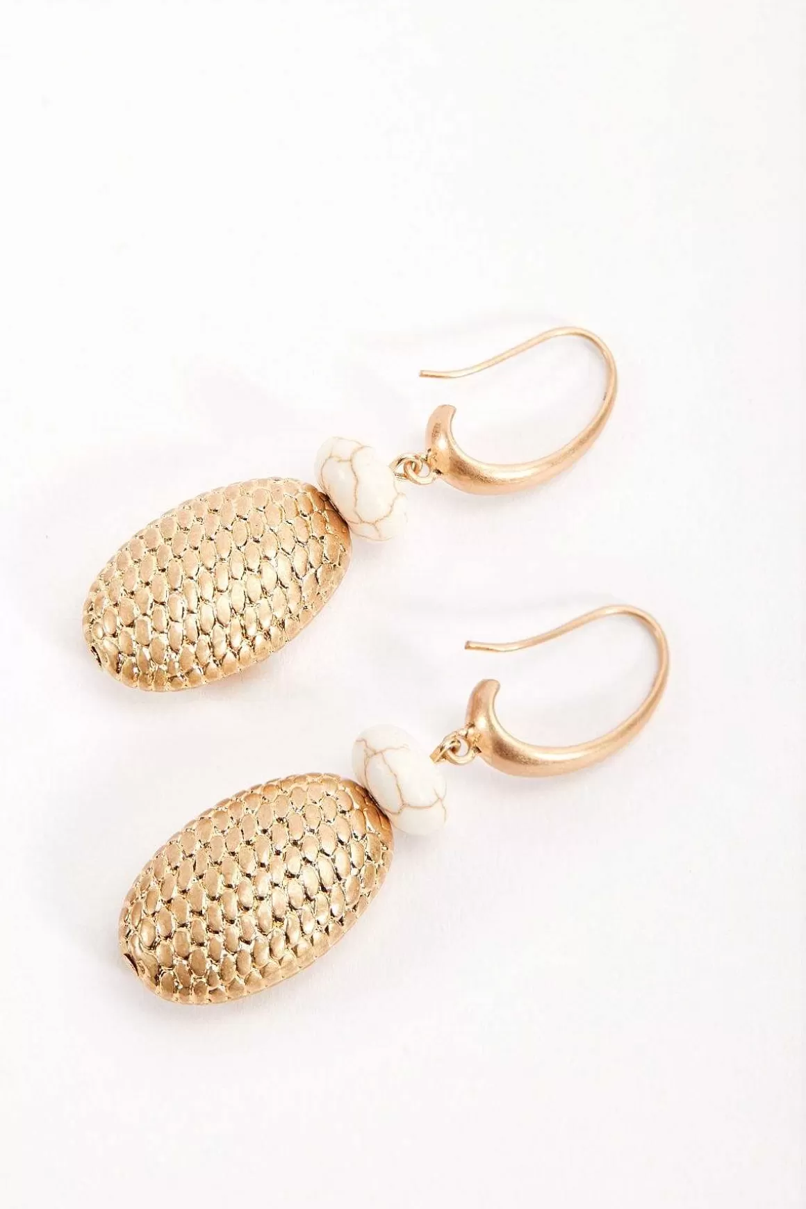 Soul Jewellery Gold Oval Earrings New