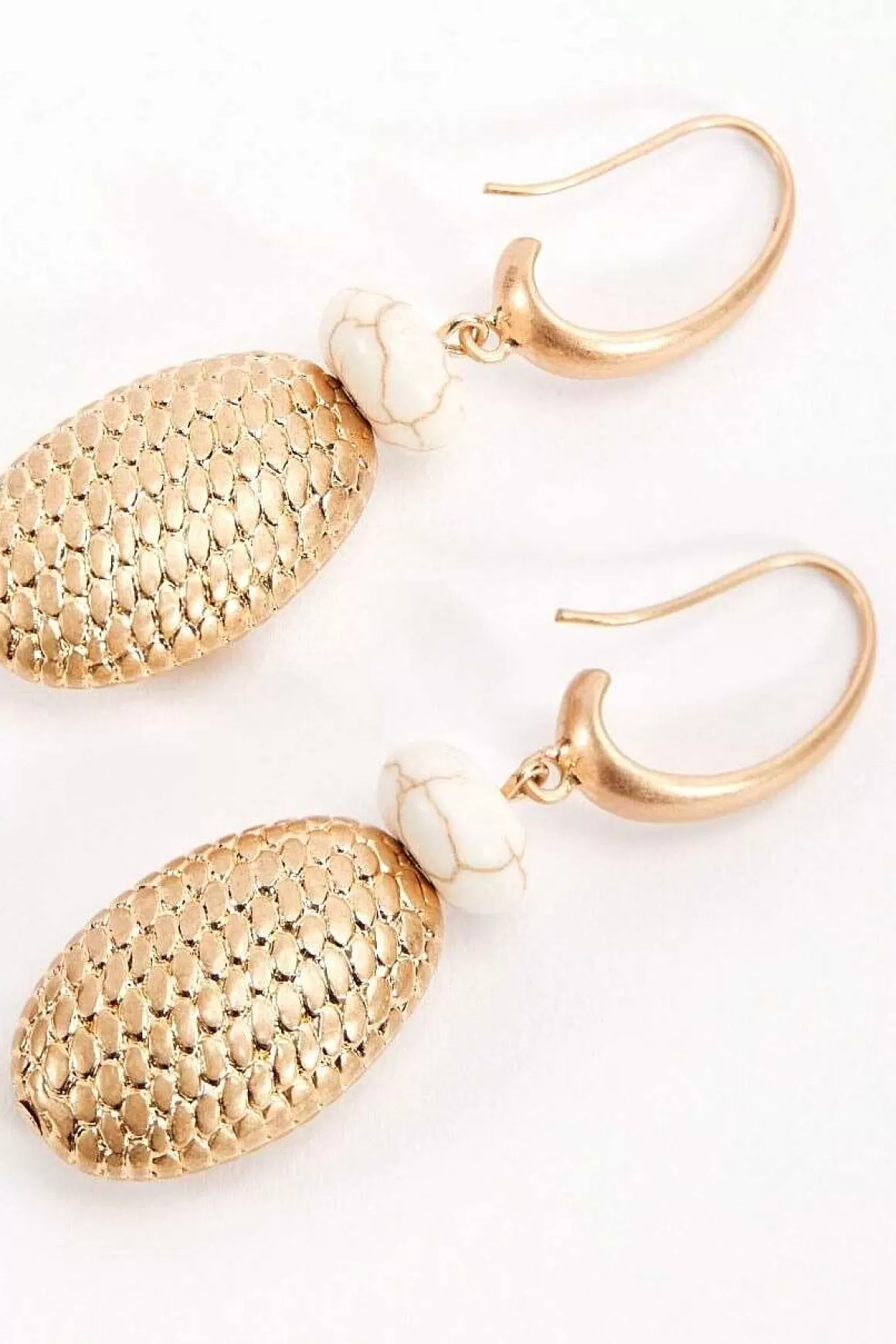 Soul Jewellery Gold Oval Earrings New