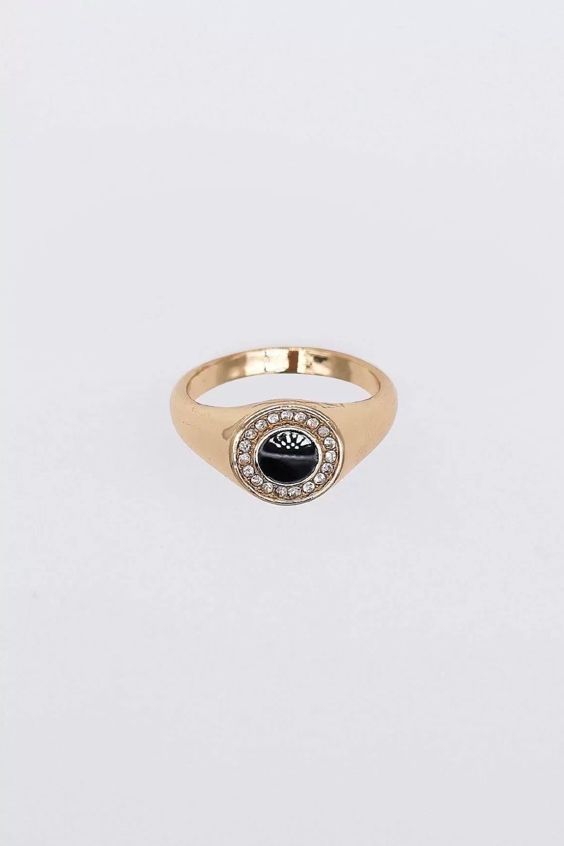 Soul Jewellery Gold Ring With Black Detail Size 7 Online