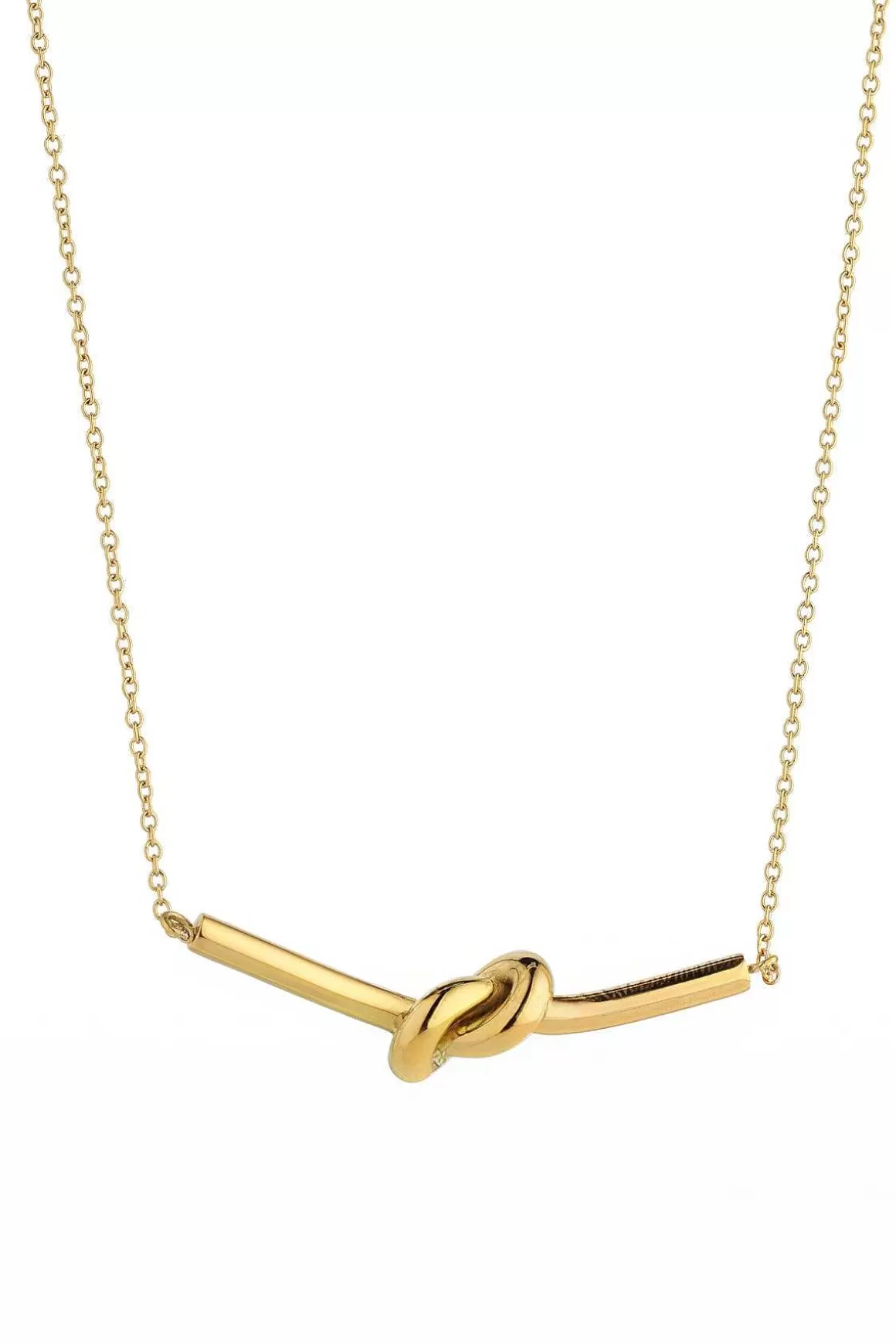 Knight & Day Gold Russian Knot Bar Necklace Online