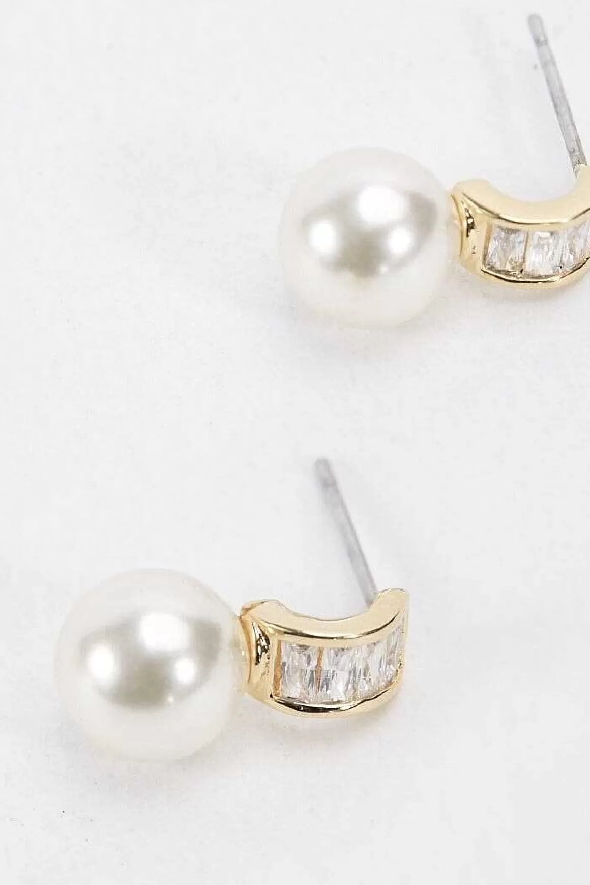 Joularie Gold Tone Drop Pearl Earrings Store