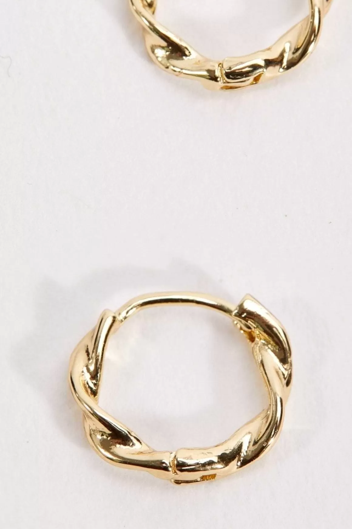 Soul Jewellery Gold Tone Twist Hoop Earrings Sale