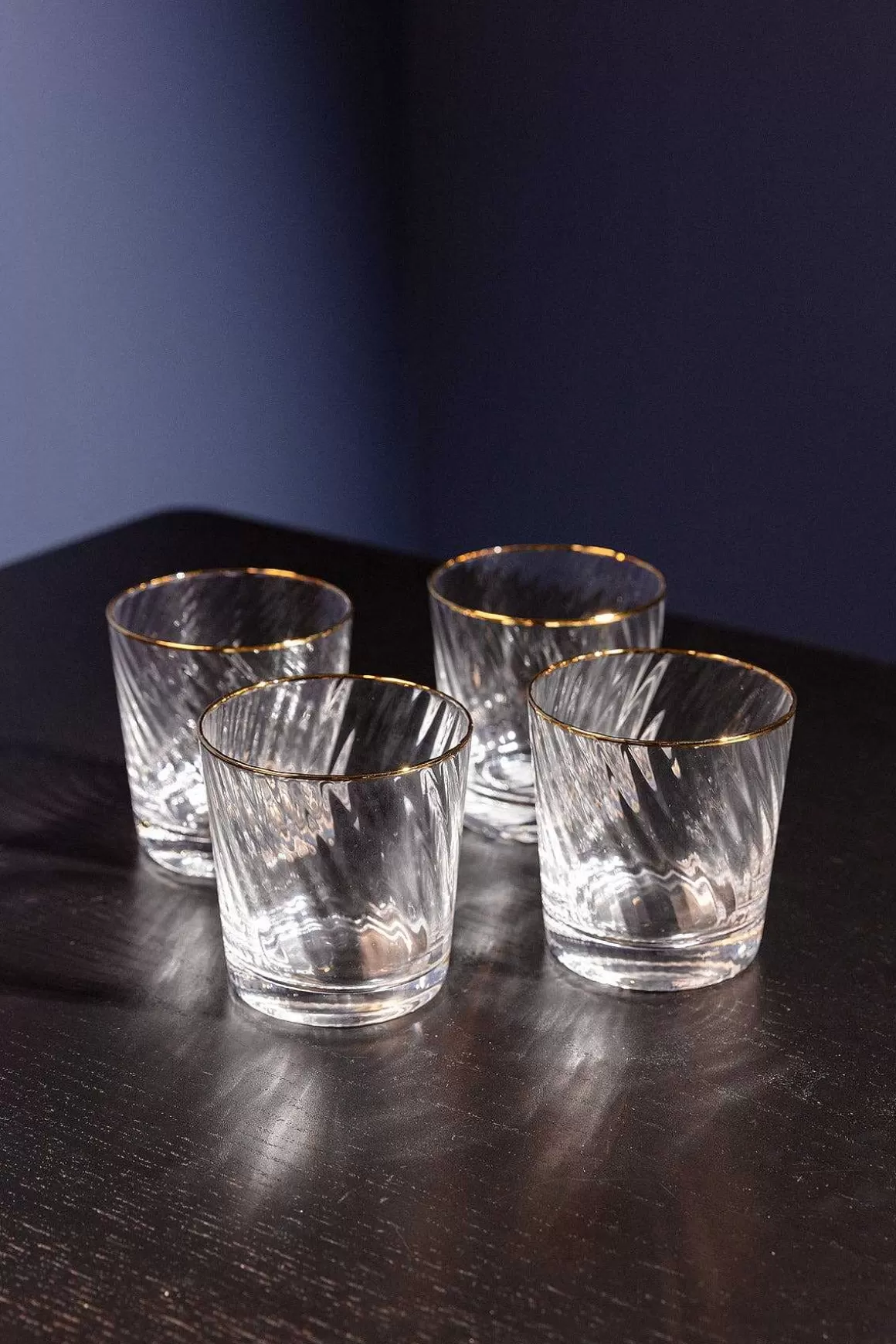 Atticus & Stone Gold Trimmed Water Glass Set Of 4 Store