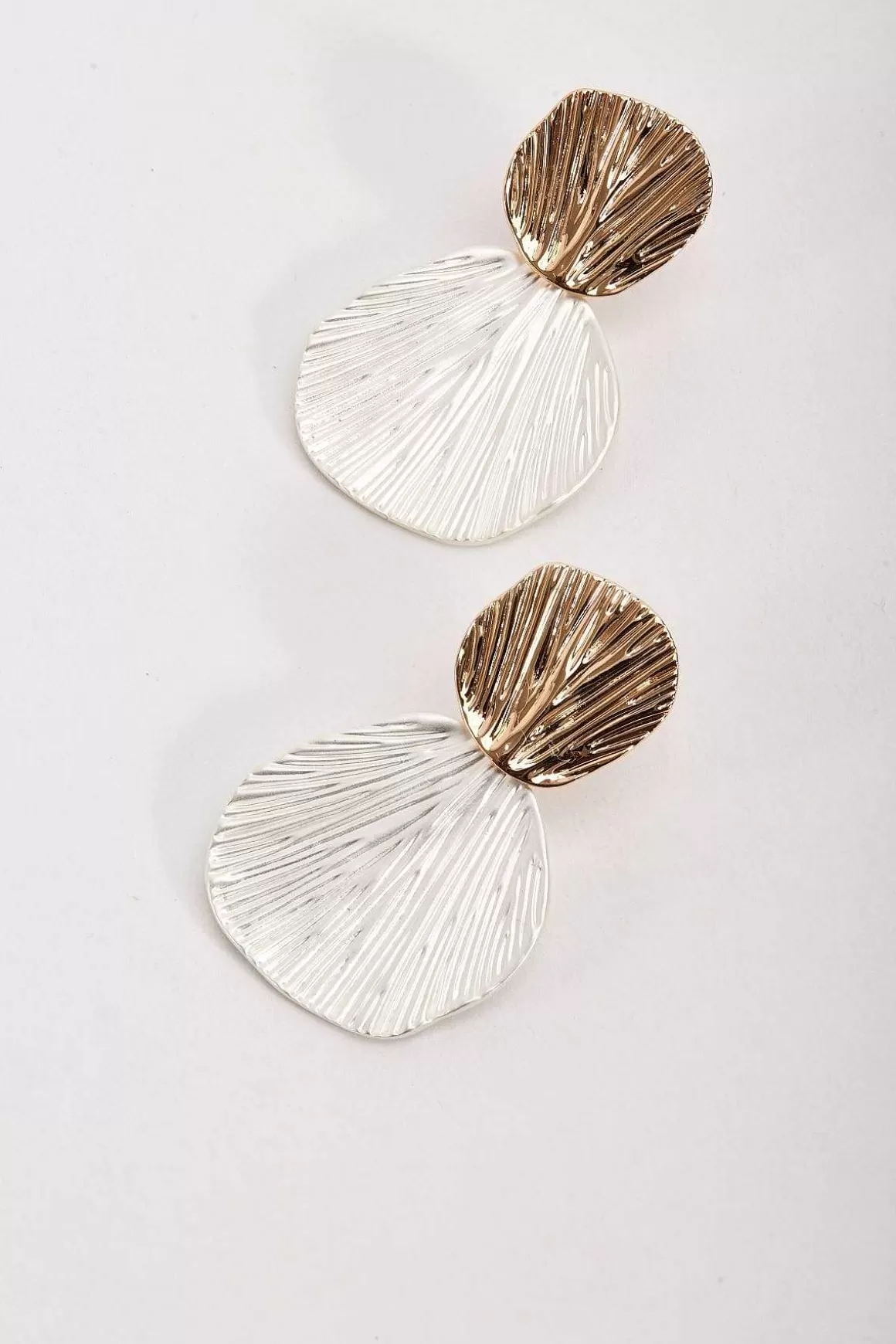 Soul Jewellery Golden Textured Earrings Shop