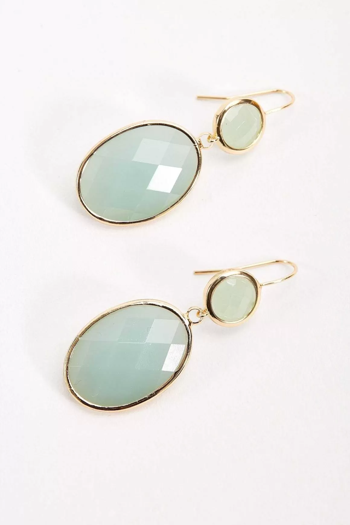 Soul Jewellery Green Double Drop Earrings Fashion